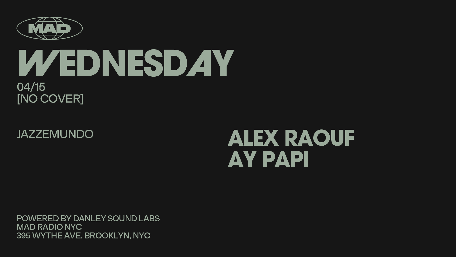 Jazzmundo: Alex Raouf / Ay Papi Cover