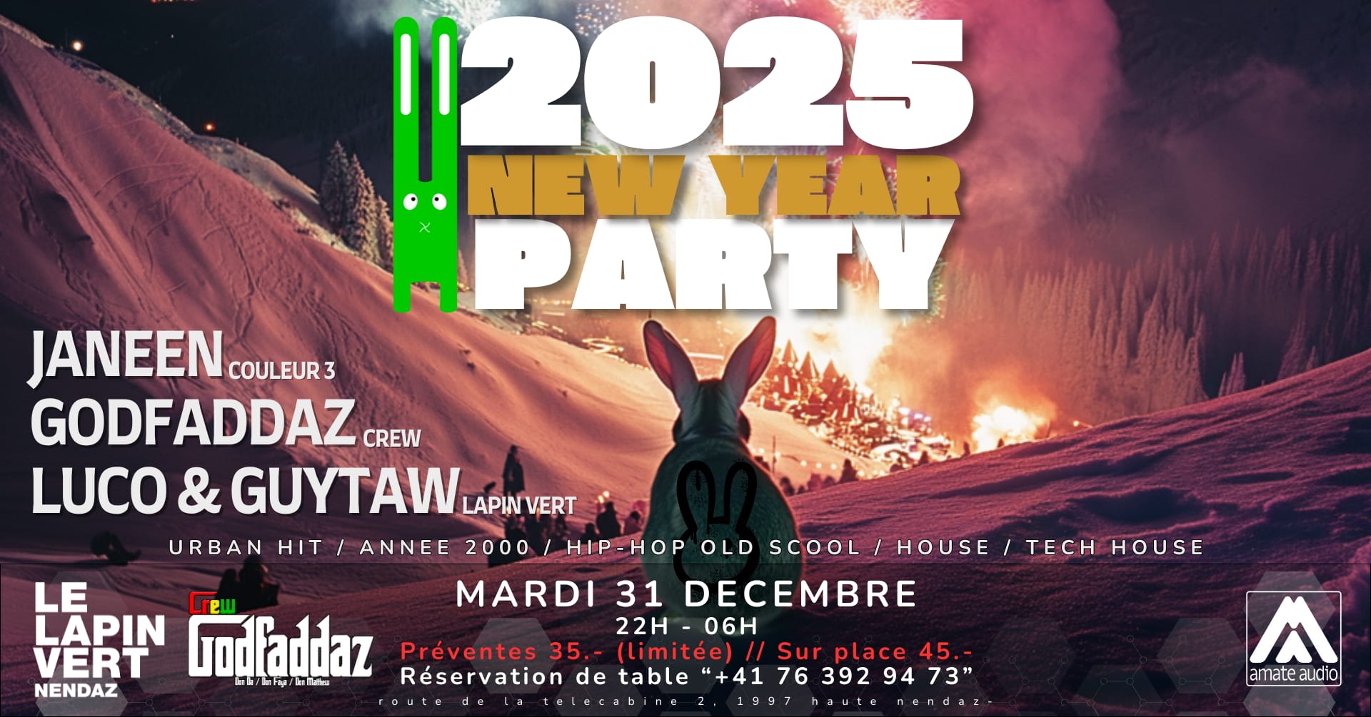 2025 New Year Party @ Lapin Vert Cover