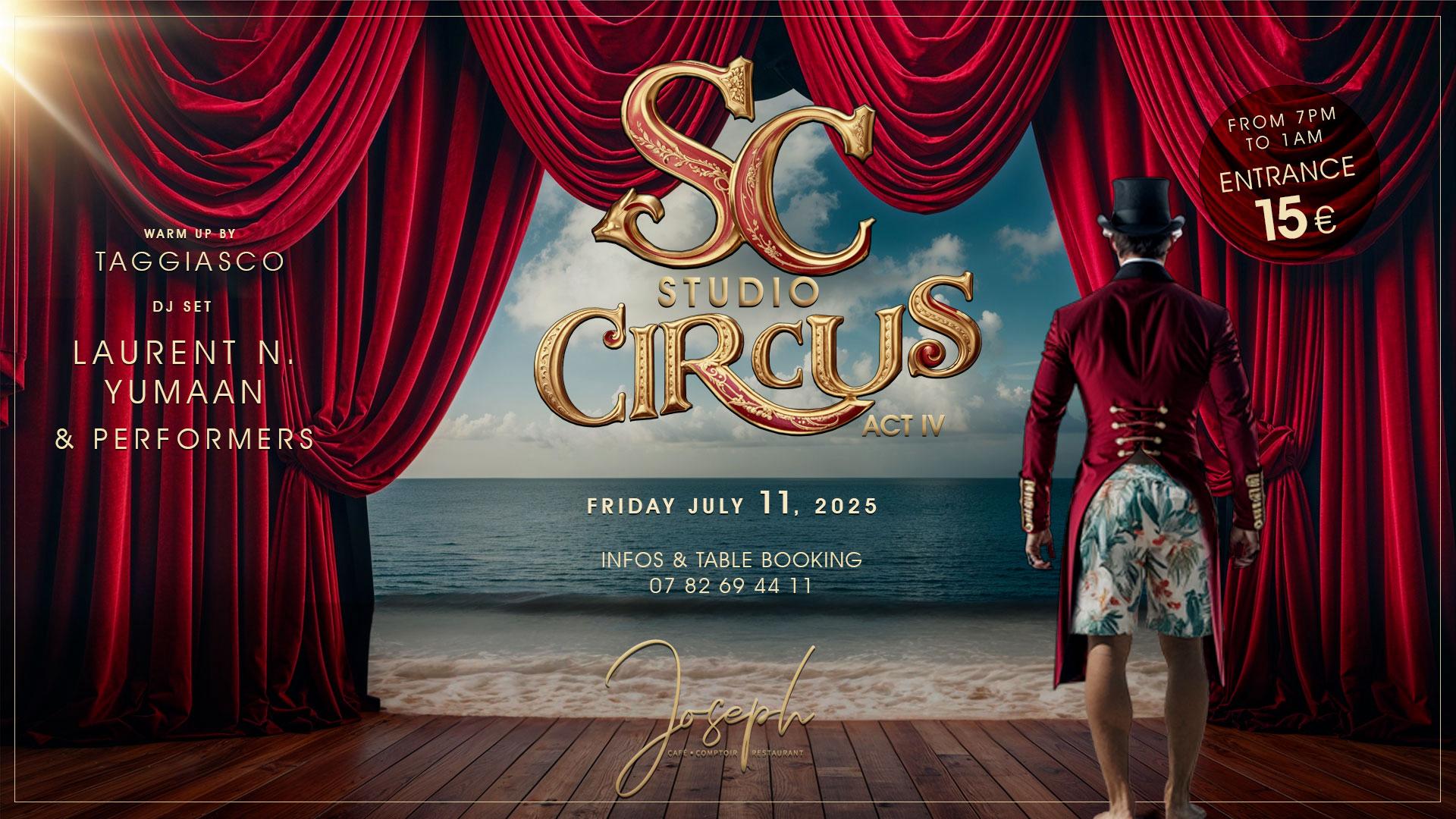 Studio Circus - Vendredi 11 Juillet - Joseph Cap 3000 Cover