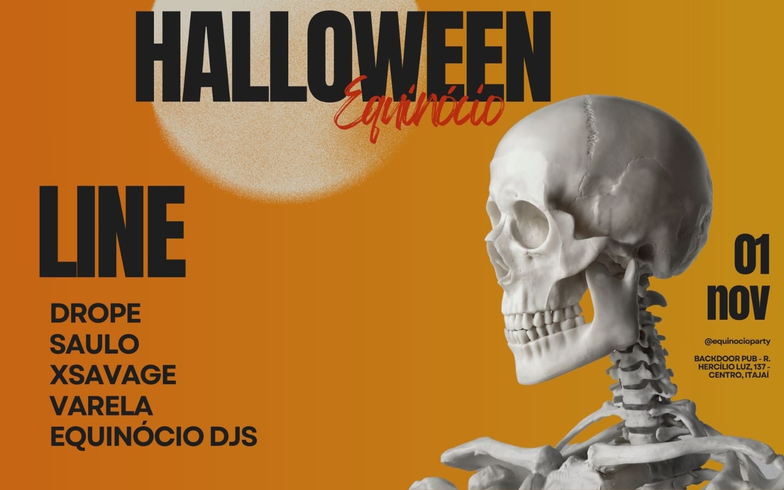 Equinocio No Halloween @ 01/11 Cover