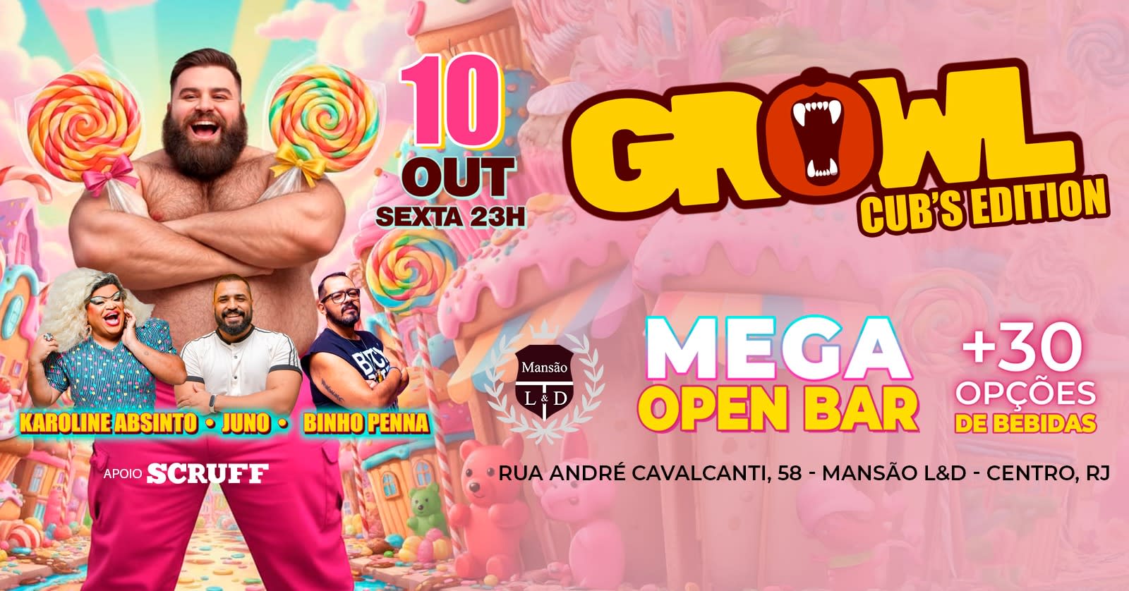 Growl - Cub's Edition - Open Bar Cover