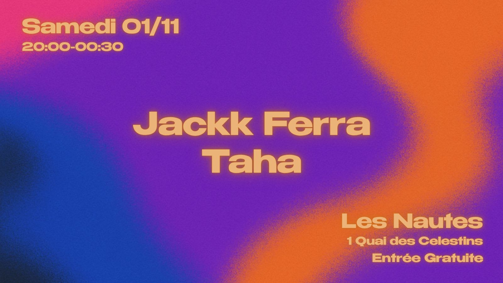 Groovy Techno Night With Jackk Ferra & Taha Cover