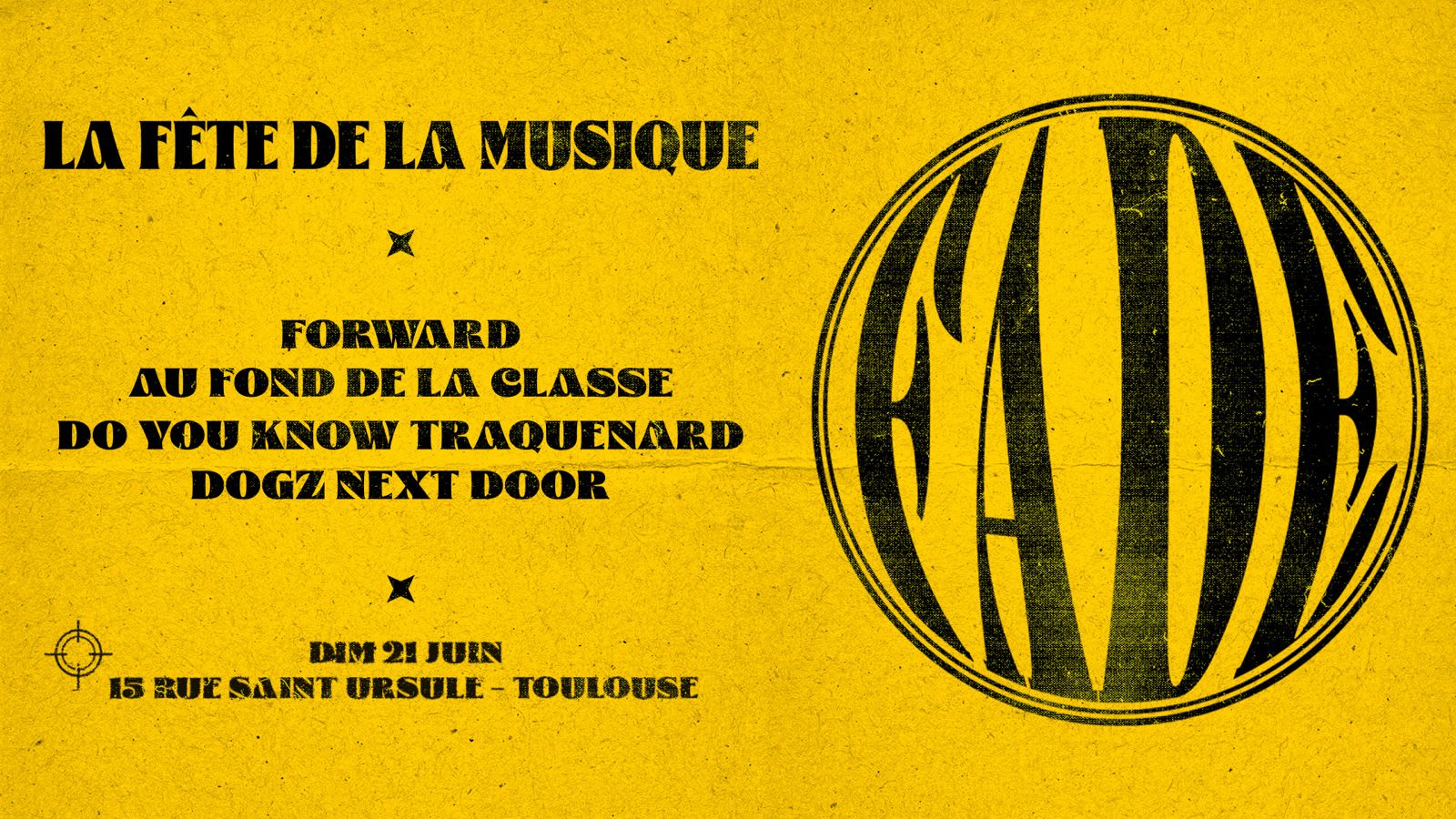Fdlm 2026 : Forward X Dyk Traquenard X Aufonddelaclasse Cover