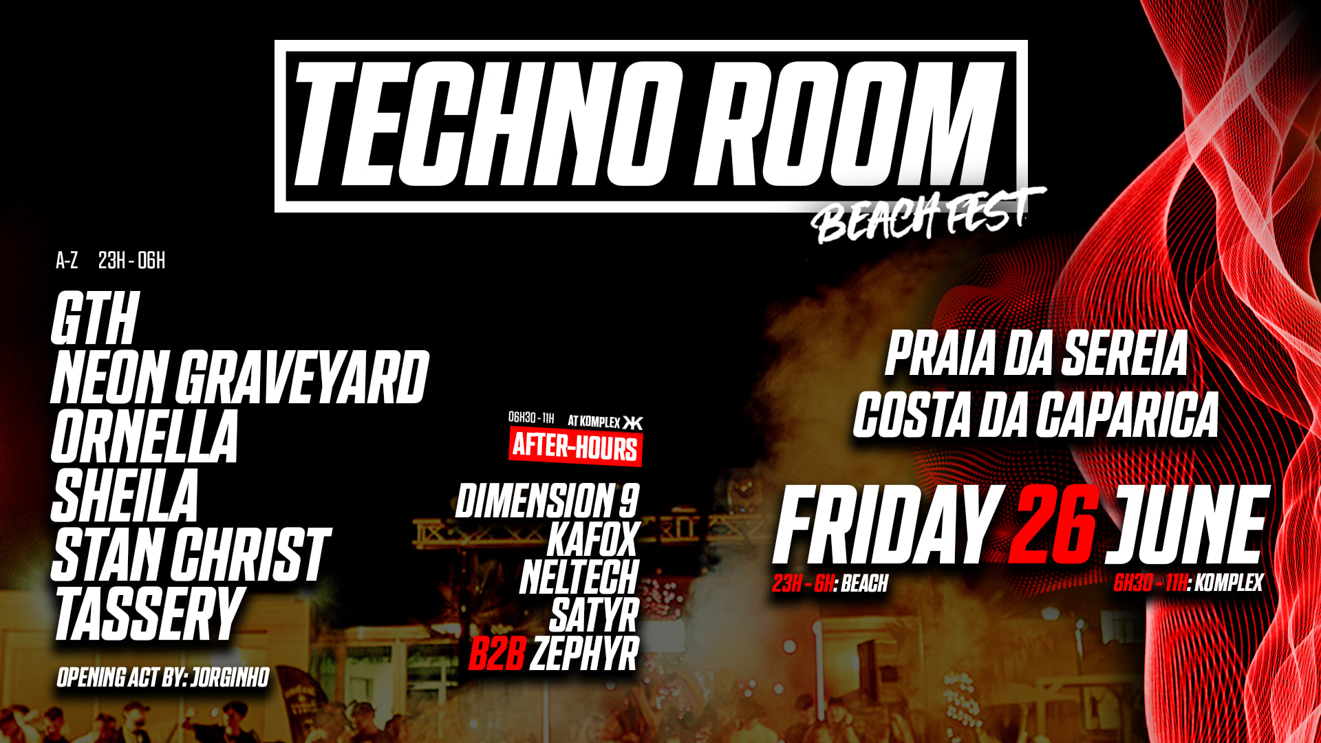 Lisboa - Techno Room Beach Fest 2026 Cover