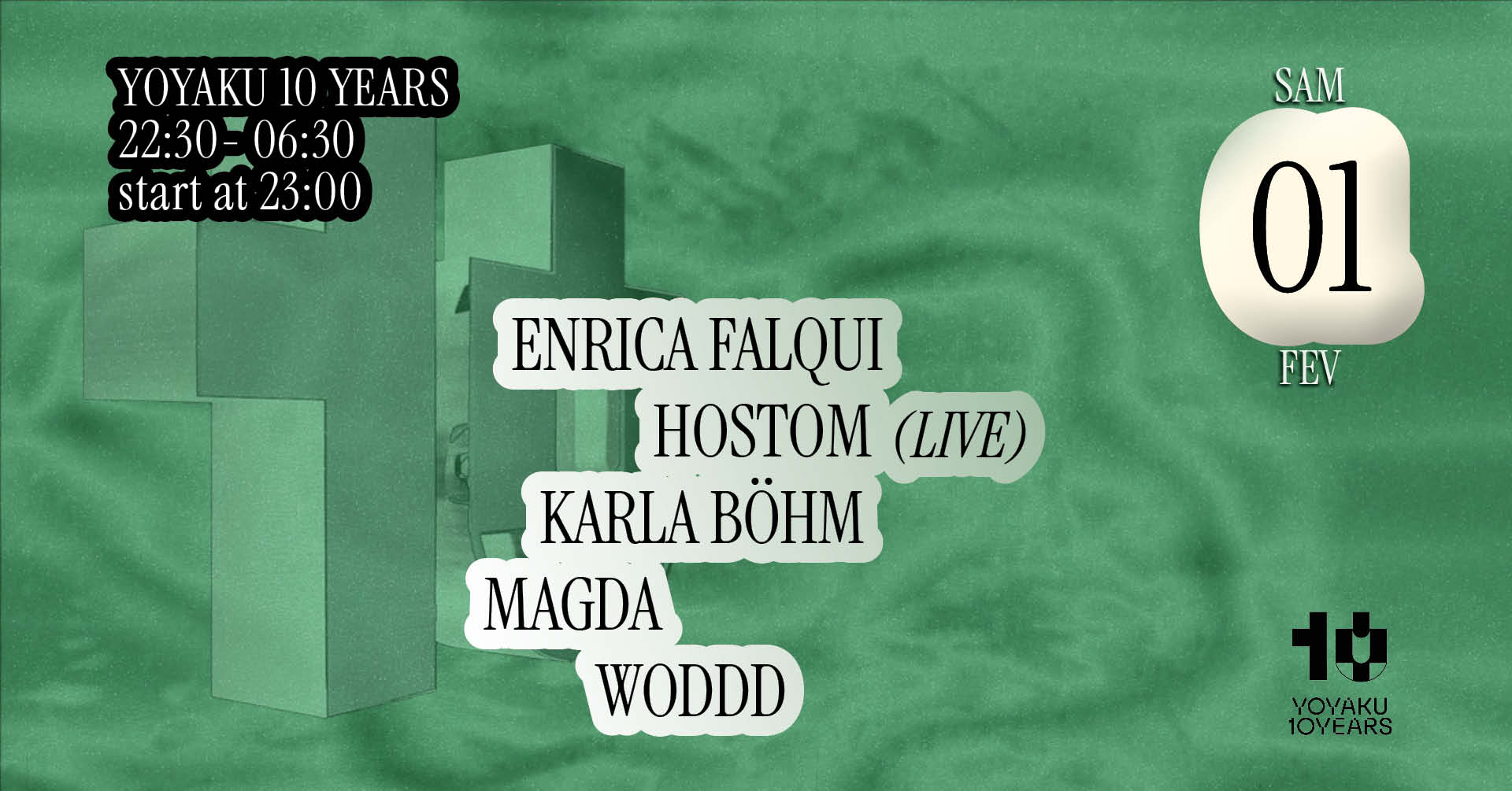 Yoyaku 10yrs [Enrica Falqui+Hostom+Karla Böhm+Magda+Woddd] Cover