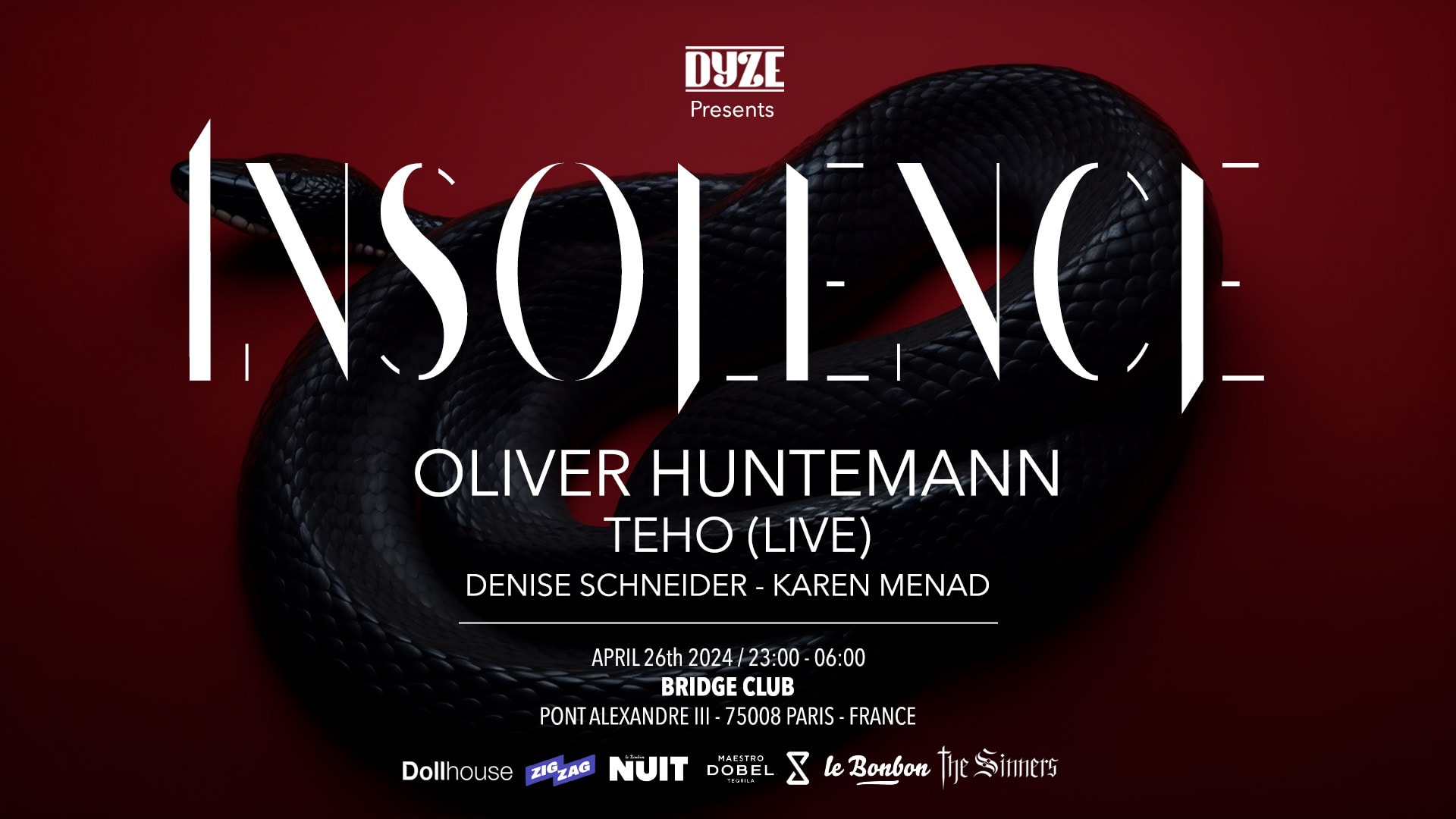 Insolence // Oliver Huntemann Cover