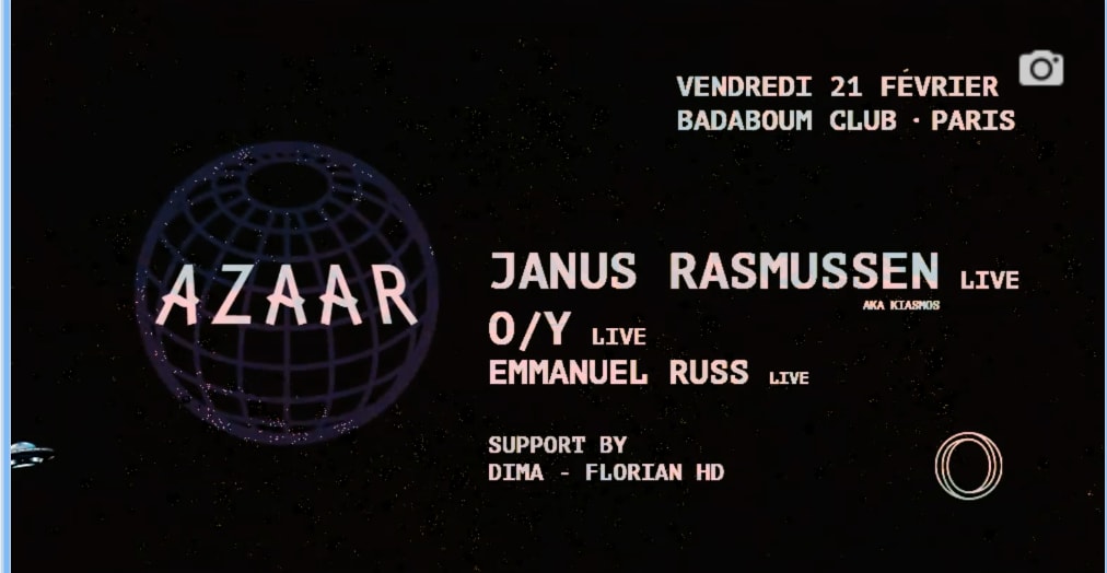 Azaar : Janus Rasmussen Live, O/Y Live, Emmanuel Russ Live Cover