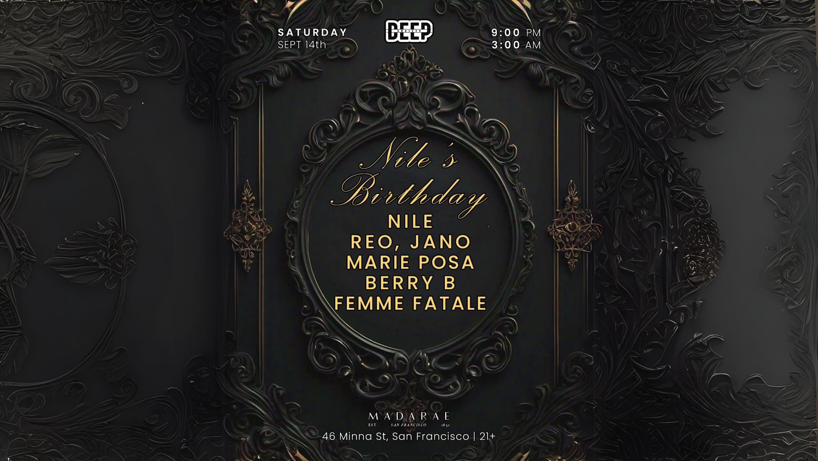 Deep Society Dj Showcase - Free Guest List & 2 For 1 Drinks! Cover