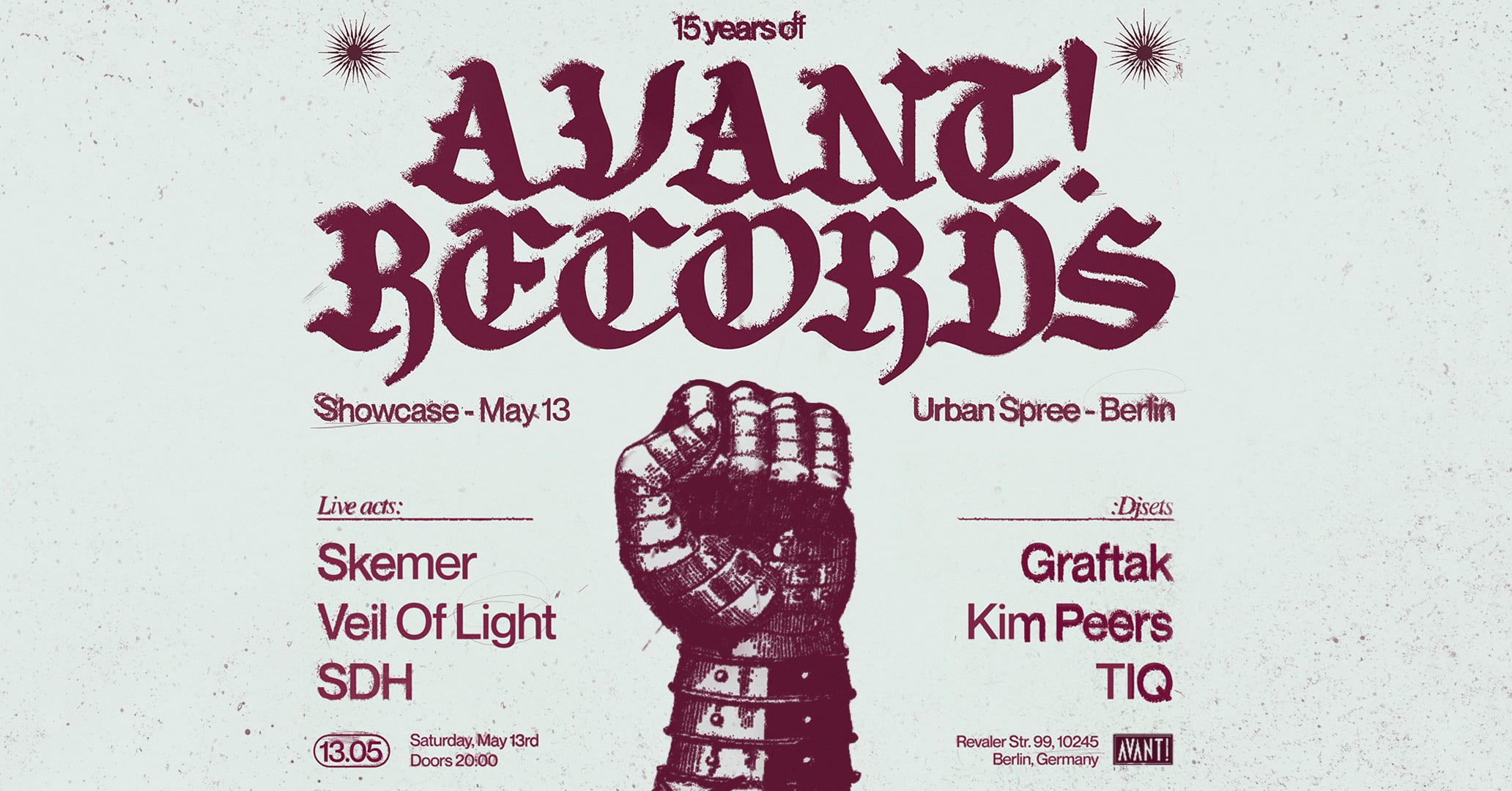 Avant! Records_Berlin Showcase_15th Anniversary Cover