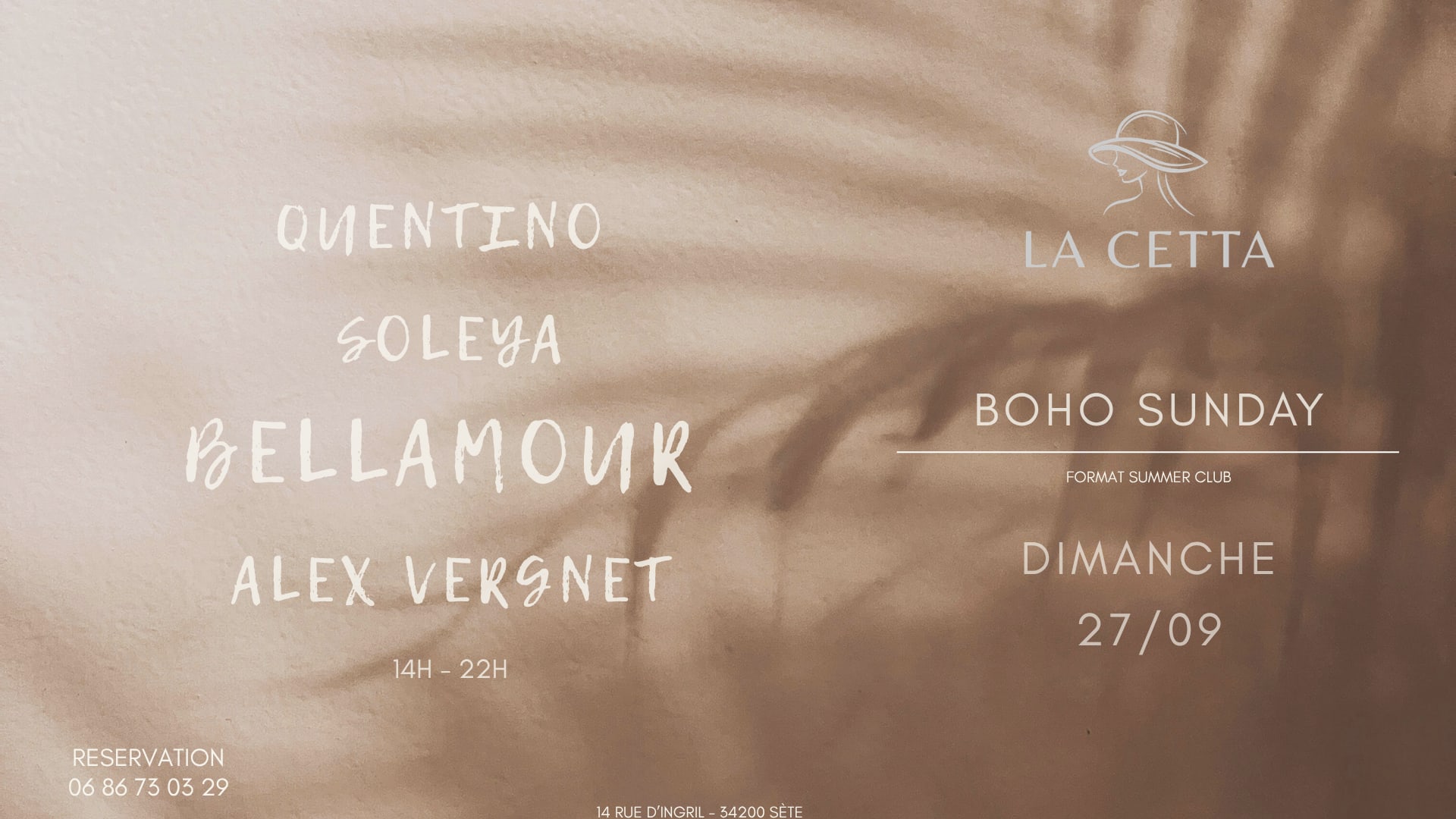 Boho Sunday - La Cetta - 27 Septembre 2026 Cover