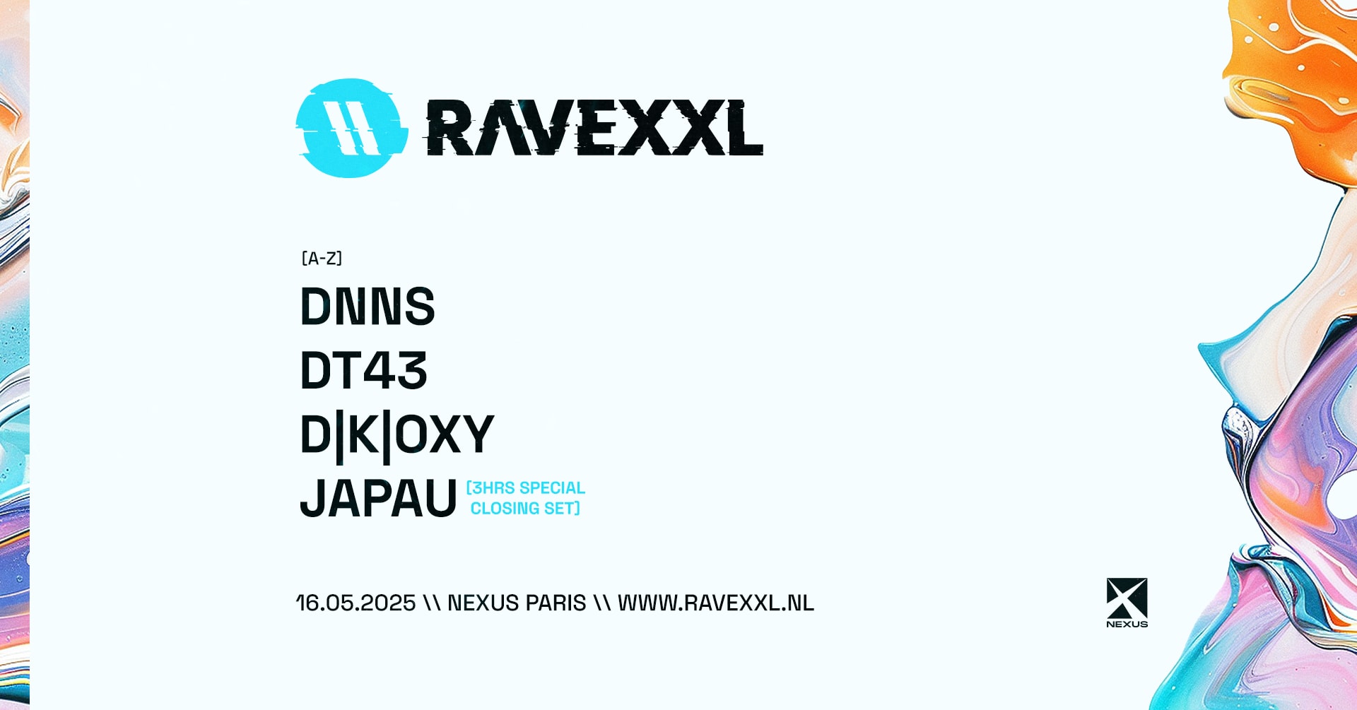 Rave Xxl : Japau | D|K|Oxy | Dnns & Dt43 Cover