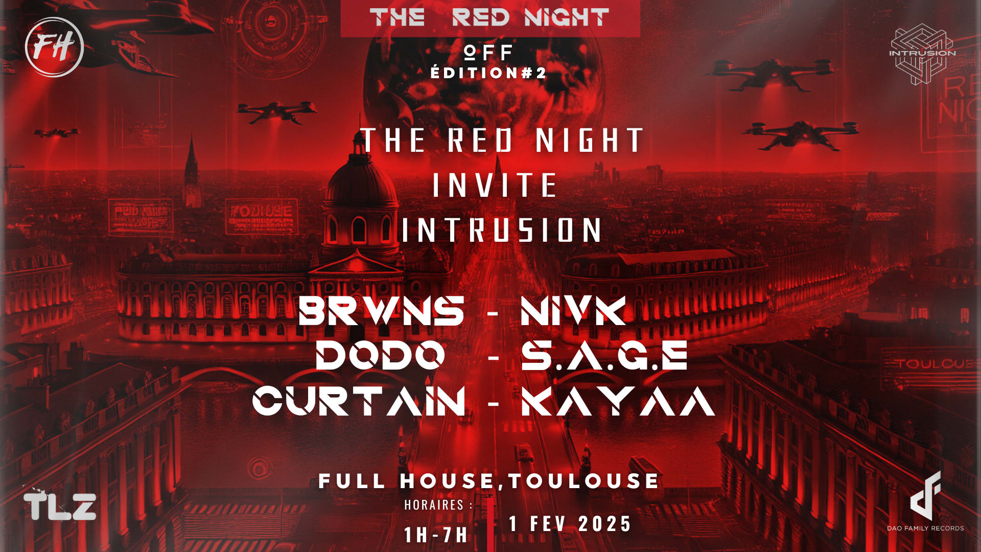 The Red Night Off - Full House # 2 Cover
