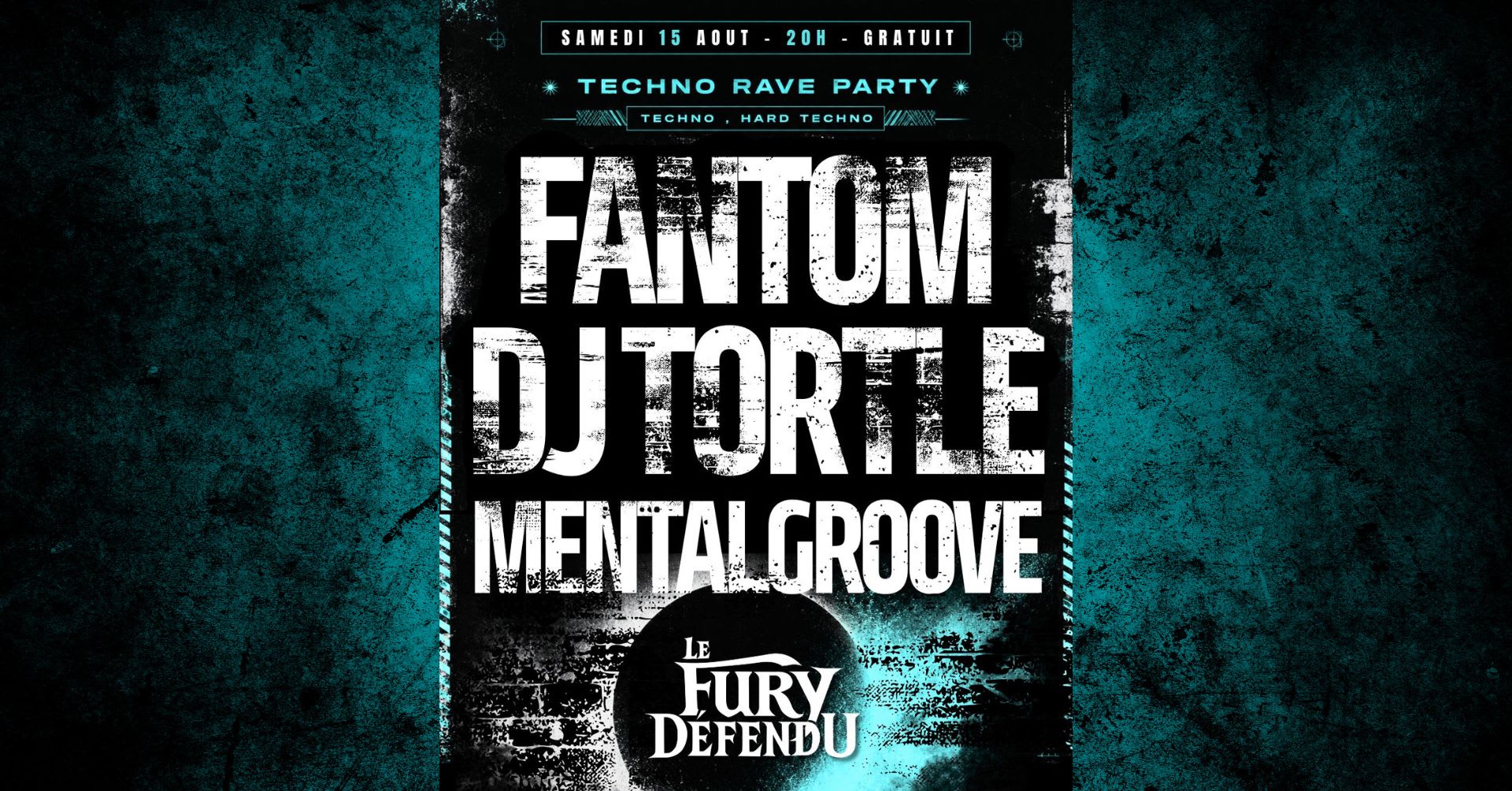 Techno Rave Party - Fantom / Dj Tortle / Mentalgroove Cover
