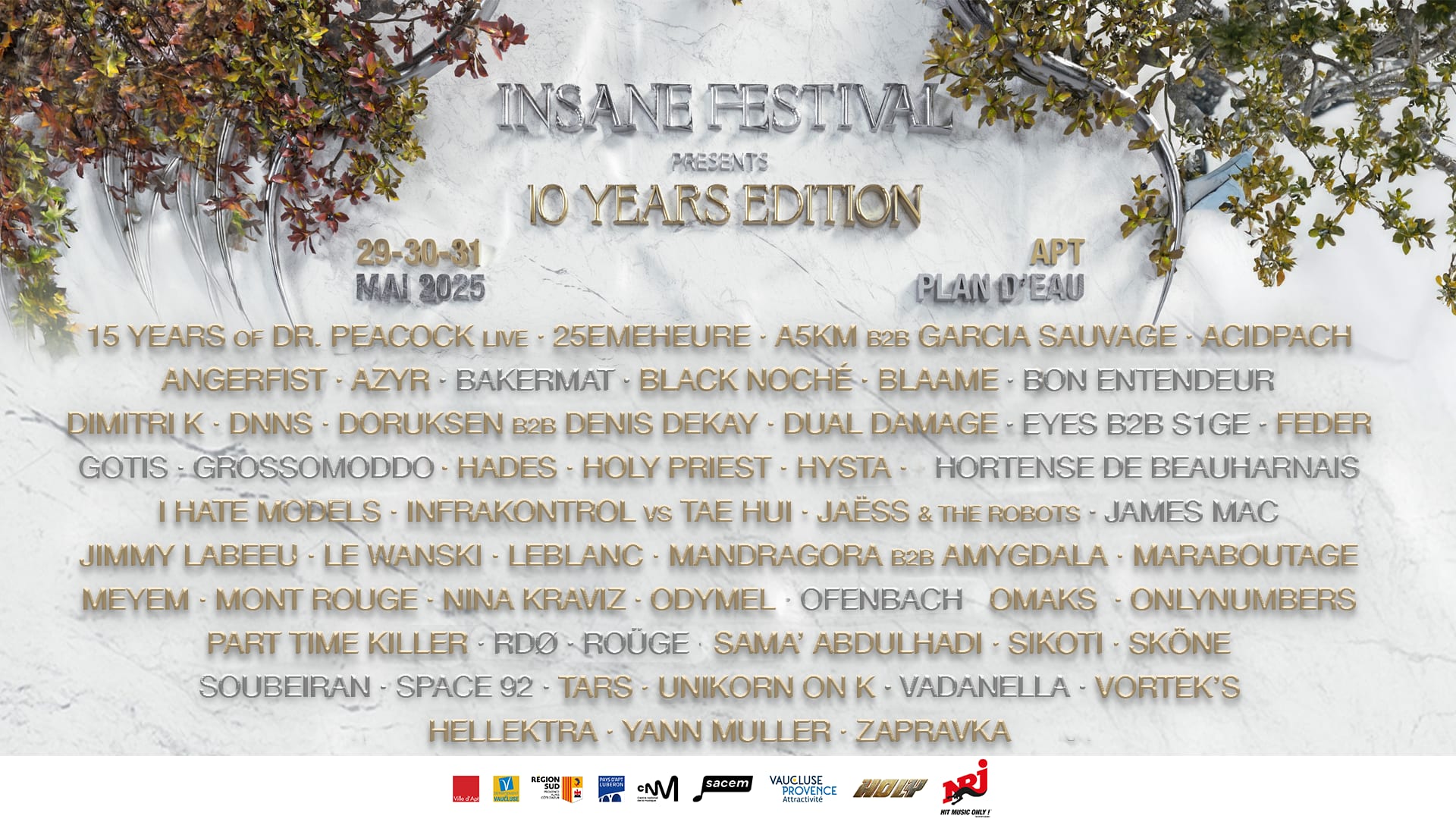 Insane Festival 2025 - 10 Years Édition Cover
