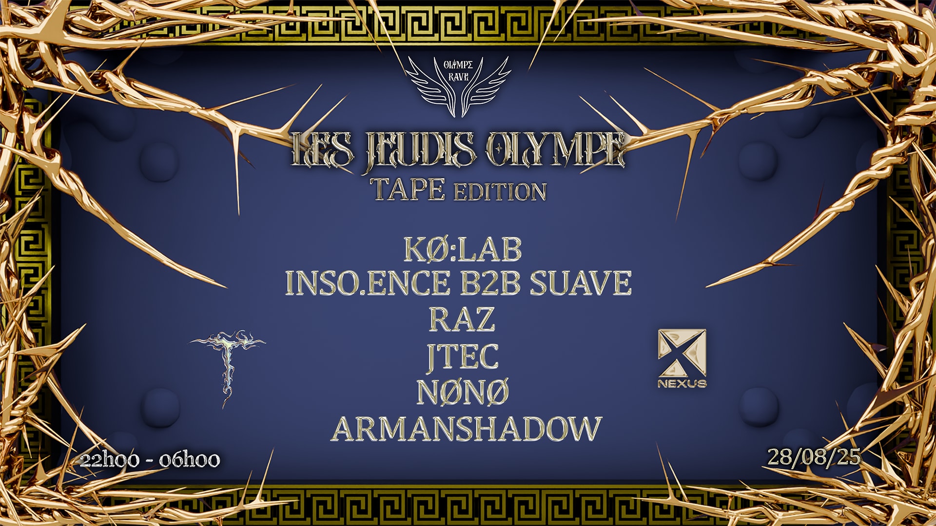 Les Jeudis Olympe: Tape Edition Cover