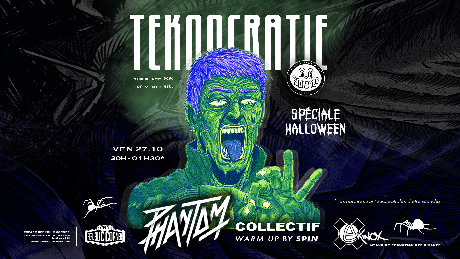 Teknocratie #2 Halloween // Badmood Invite Phantom Collectif Cover