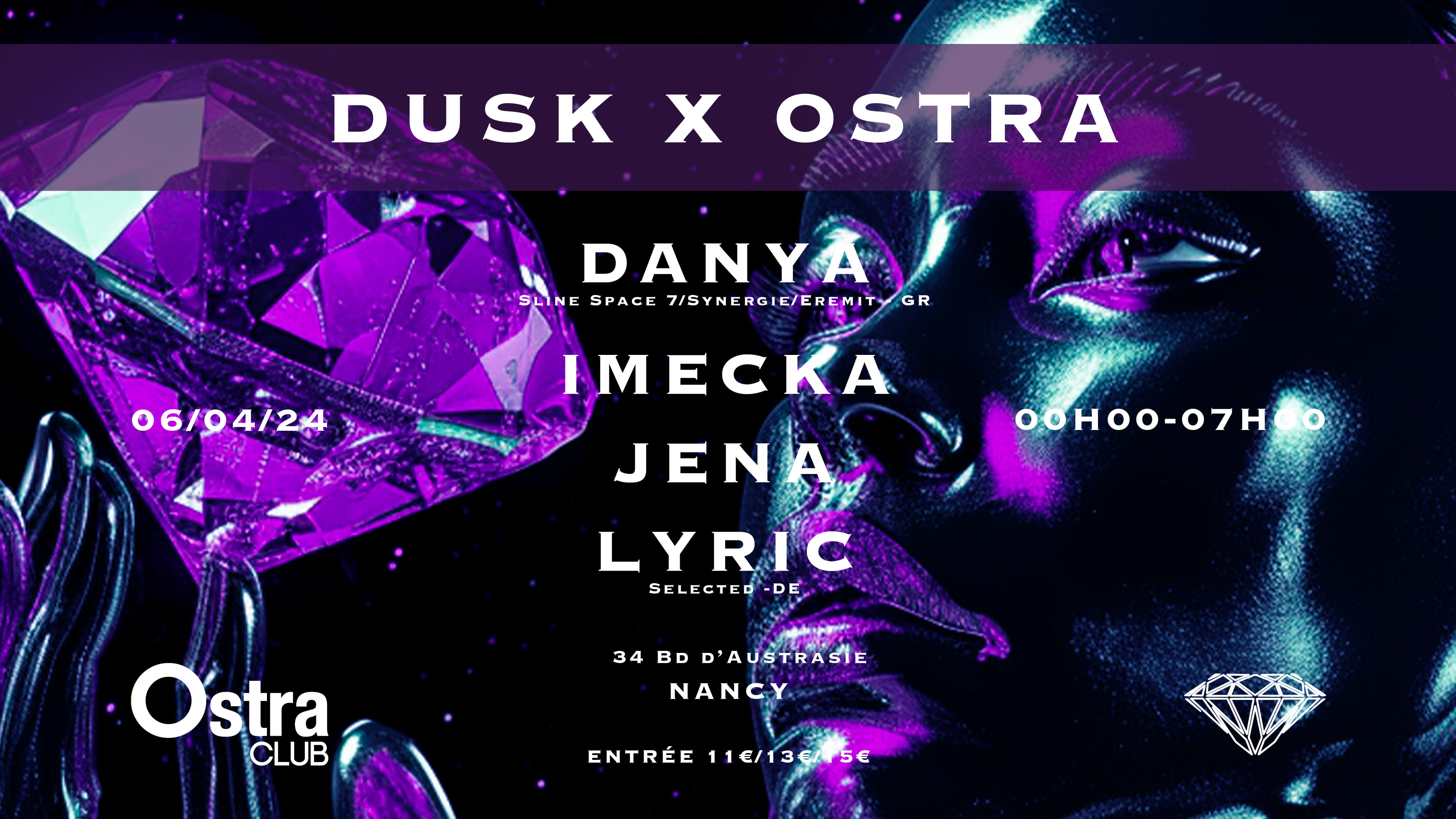 Dusk @Ostra Club : Lyric, Danya, Imecka, Jena Cover