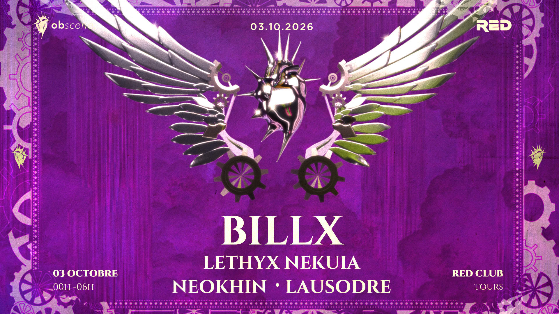 Obscene : Billx - Neøkhin - Lethyx Nekuia - Lausodre Cover