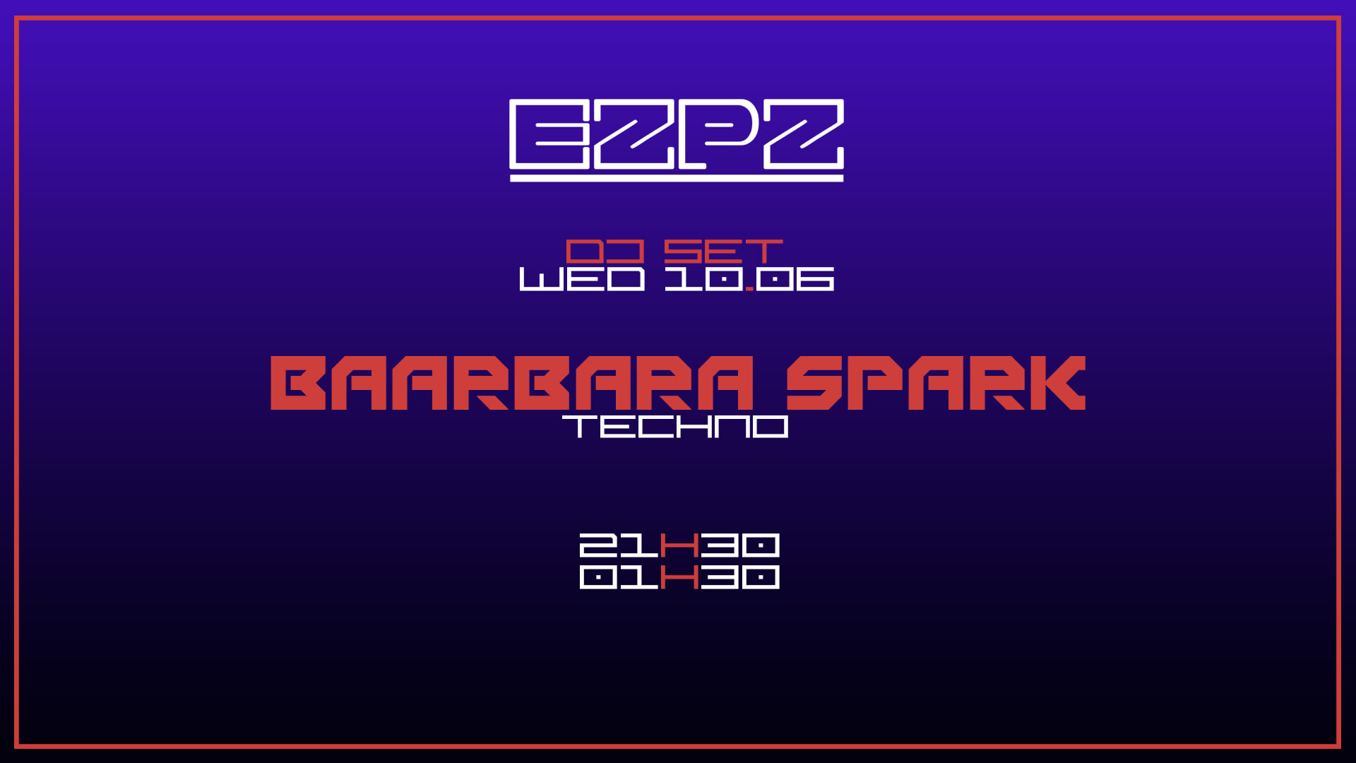 Baarbara Spark @ Ezpz Cover
