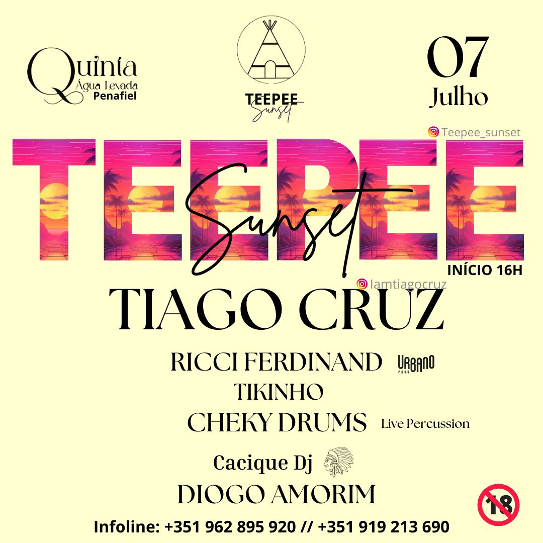 Teepee Sunset 7 Julho Cover