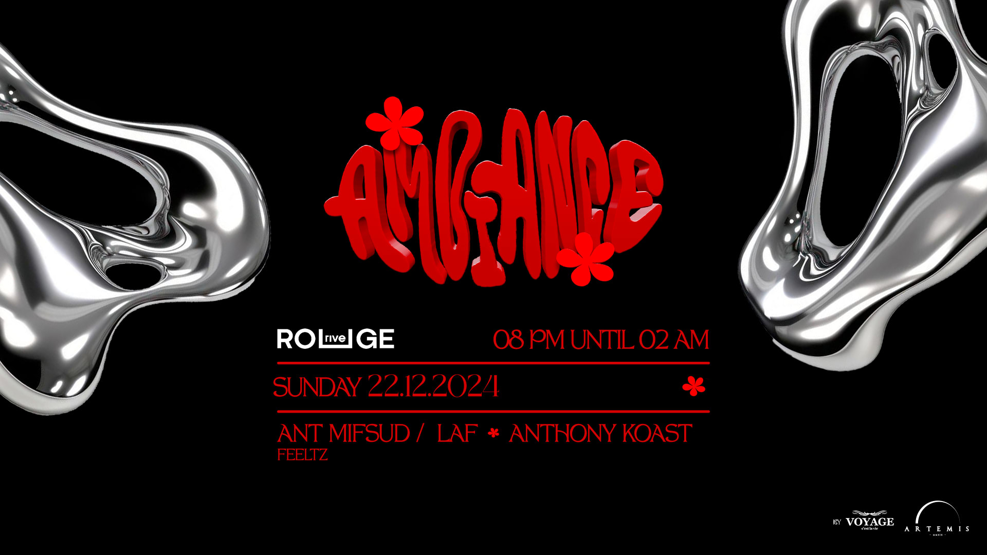 Ambiance Electronique With Artemis X Rive Rouge Cover