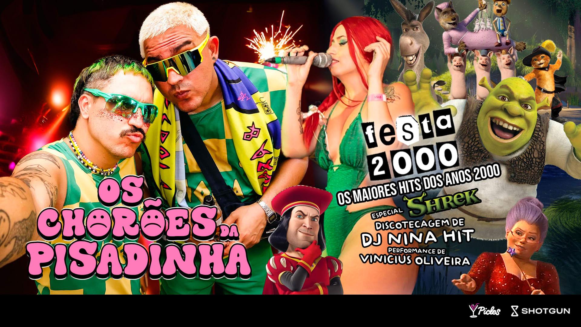 Chorões Da Pisadinha + Dj Nina Hit Festa 2000 Especial Shrek Cover