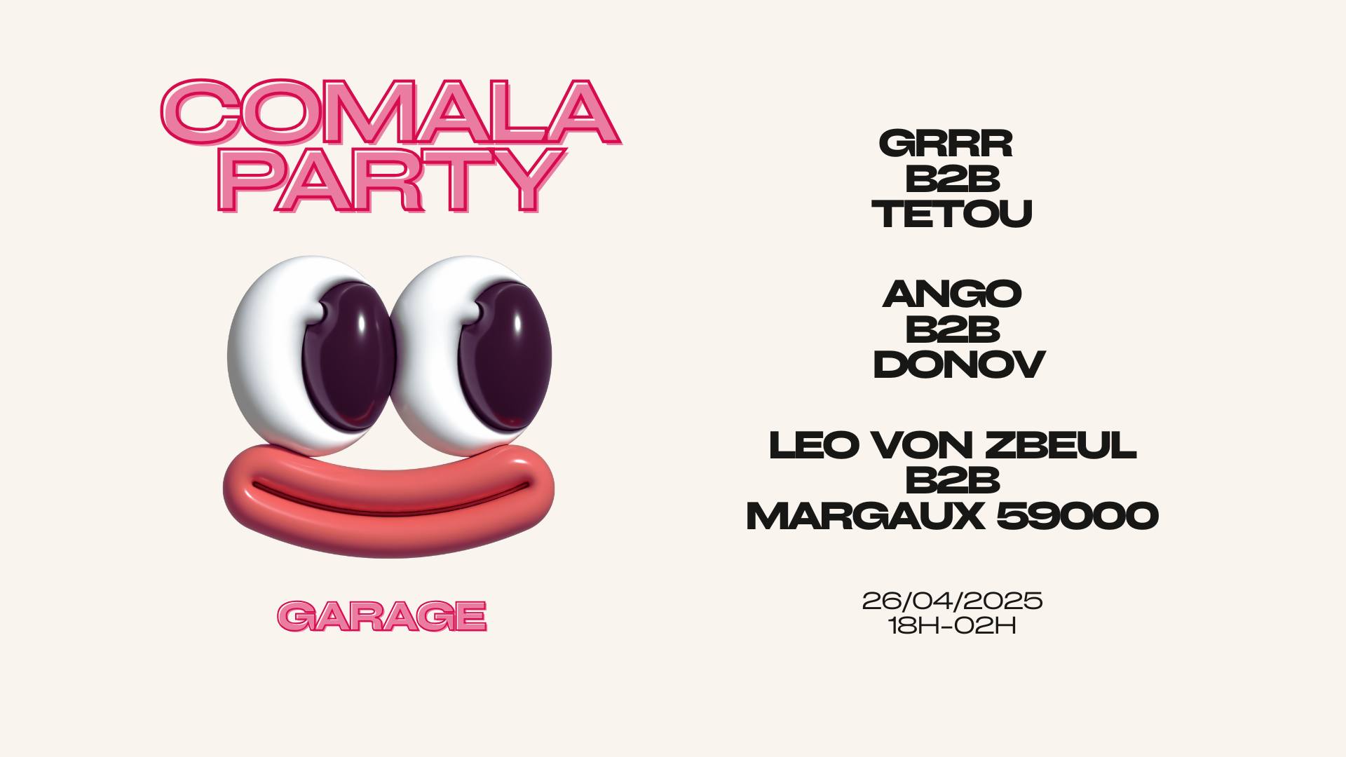 Comala Party À Garage - Afro, Disco, House And More Cover