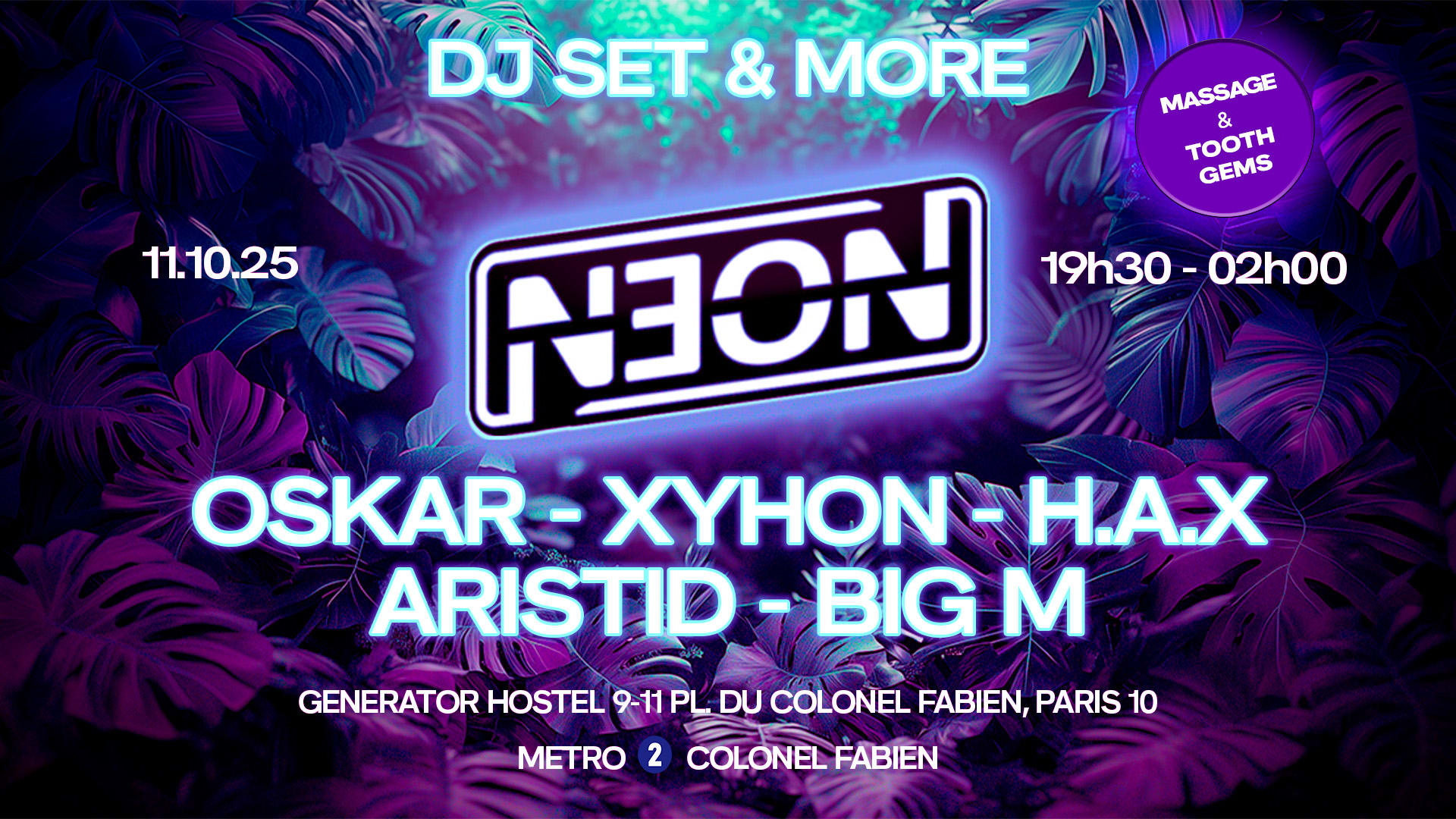 N3on #1 Dj Set & More : Oskar /Hax /Xyhon /Big M /Aristid Cover
