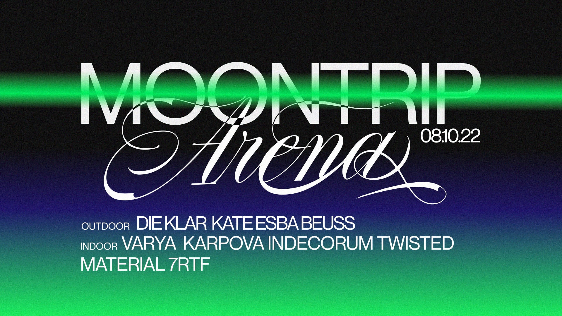 Moontrip X Arena W/ Indecorum, Varya Karpova, Die Klar Cover