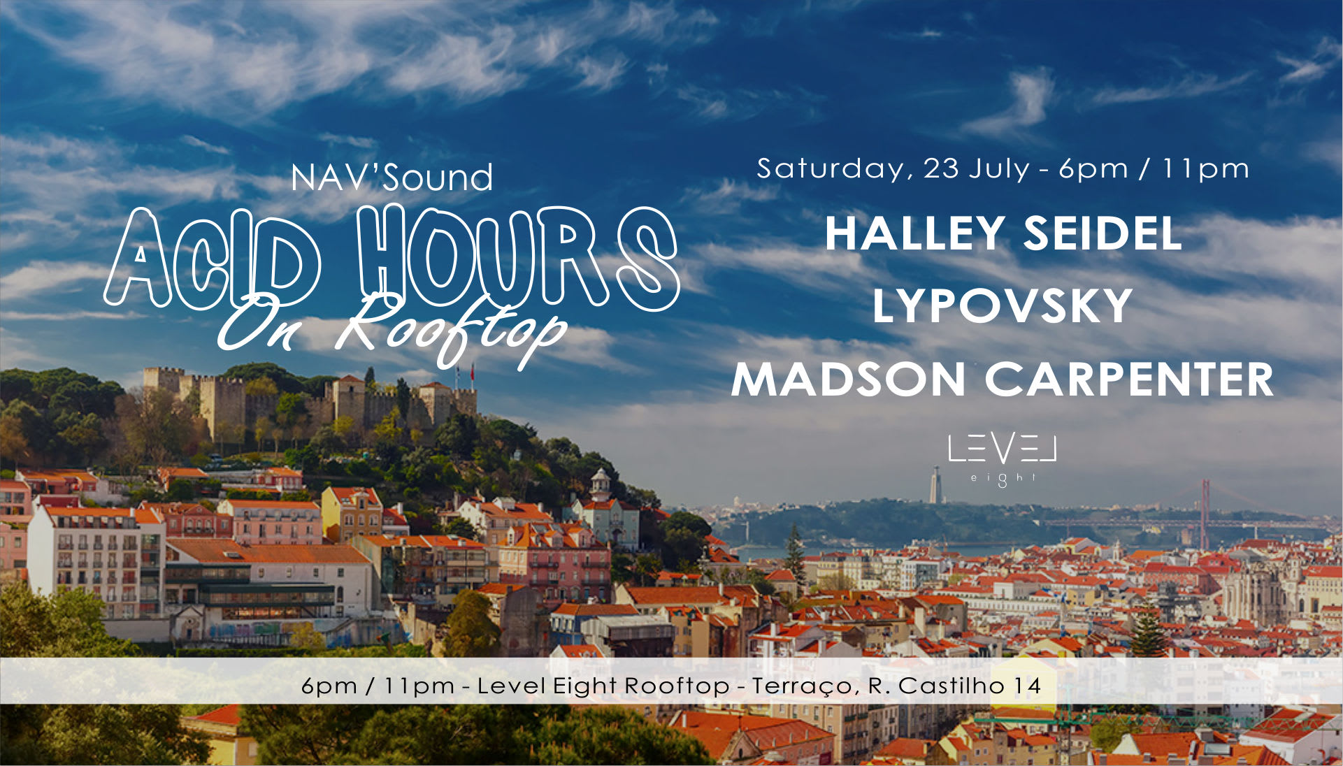 (Canceled) Acid Hours On Rooftop W/ Halley Seidel (Portugal Debut) Cover