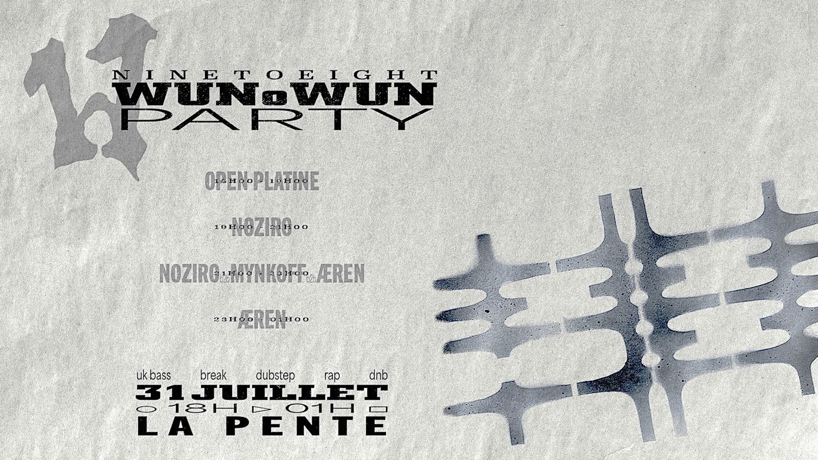 9to8 Présente : Wunowun Party Cover