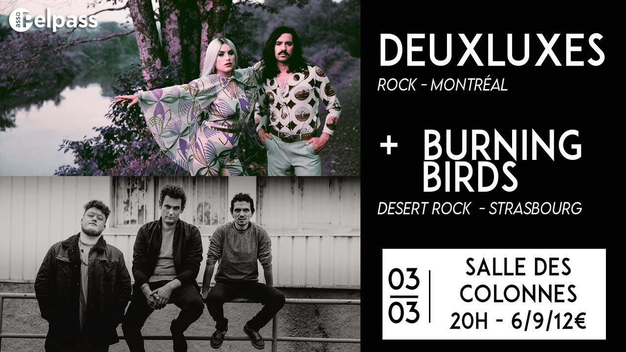 03/03 Deuxluxes + Burning Birds  Cover