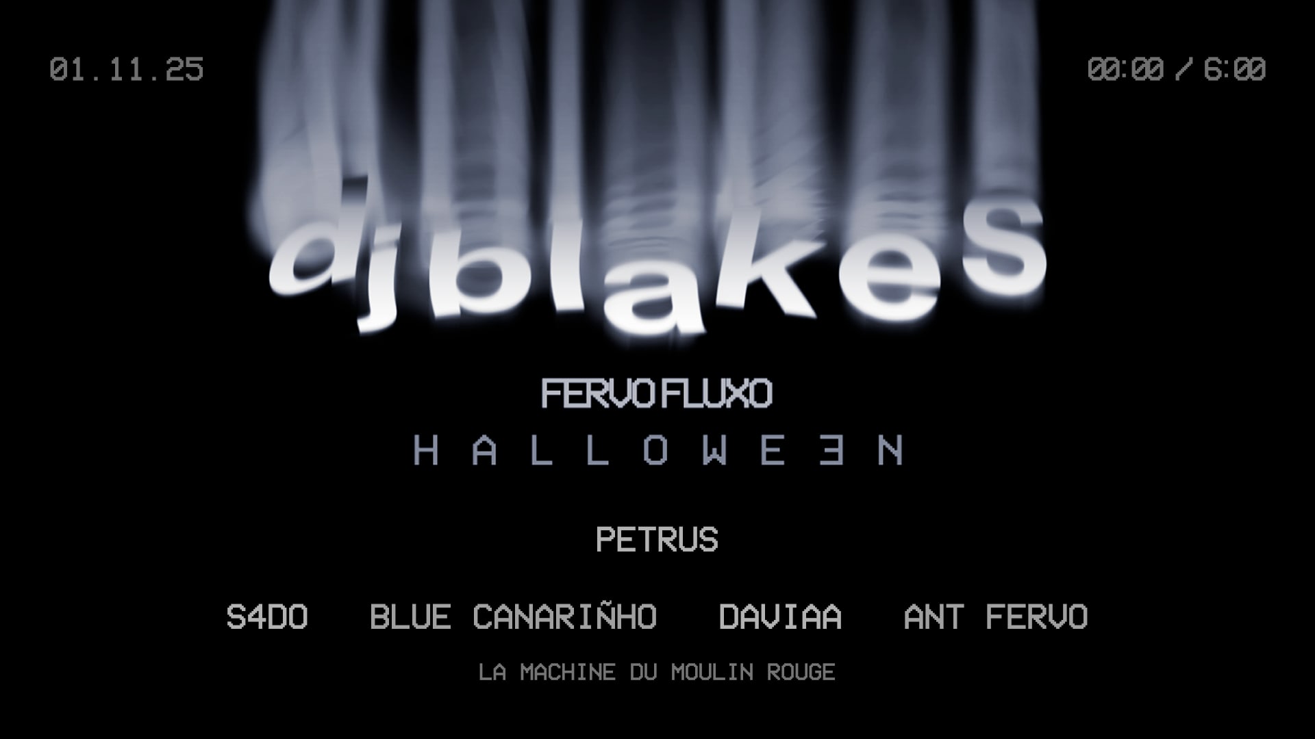 Fervo Fluxo Halloween Edition Invites Dj Blakes & Petrus Cover