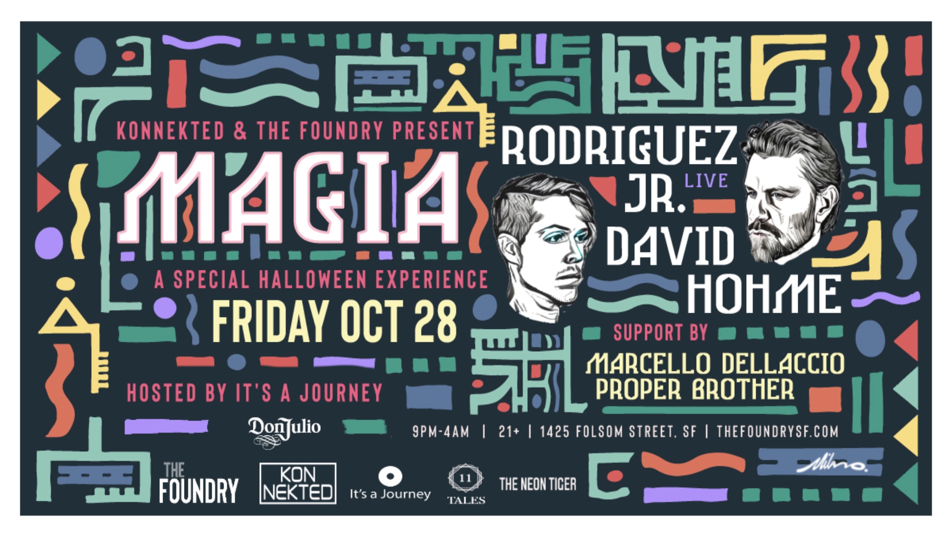 Konnekted Presents Magia W/ Rodriguez Jr. Live + David Hohme Cover
