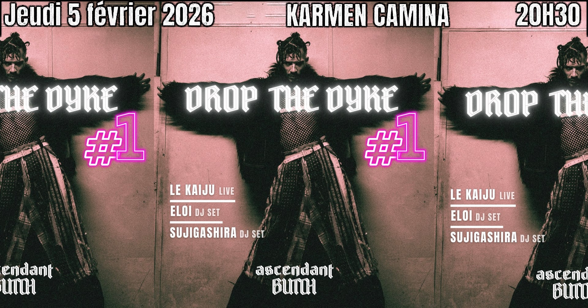 Drop The Dyke #1 [Eloi, Encore Une Autre, Le Kaiju (Live)] Cover