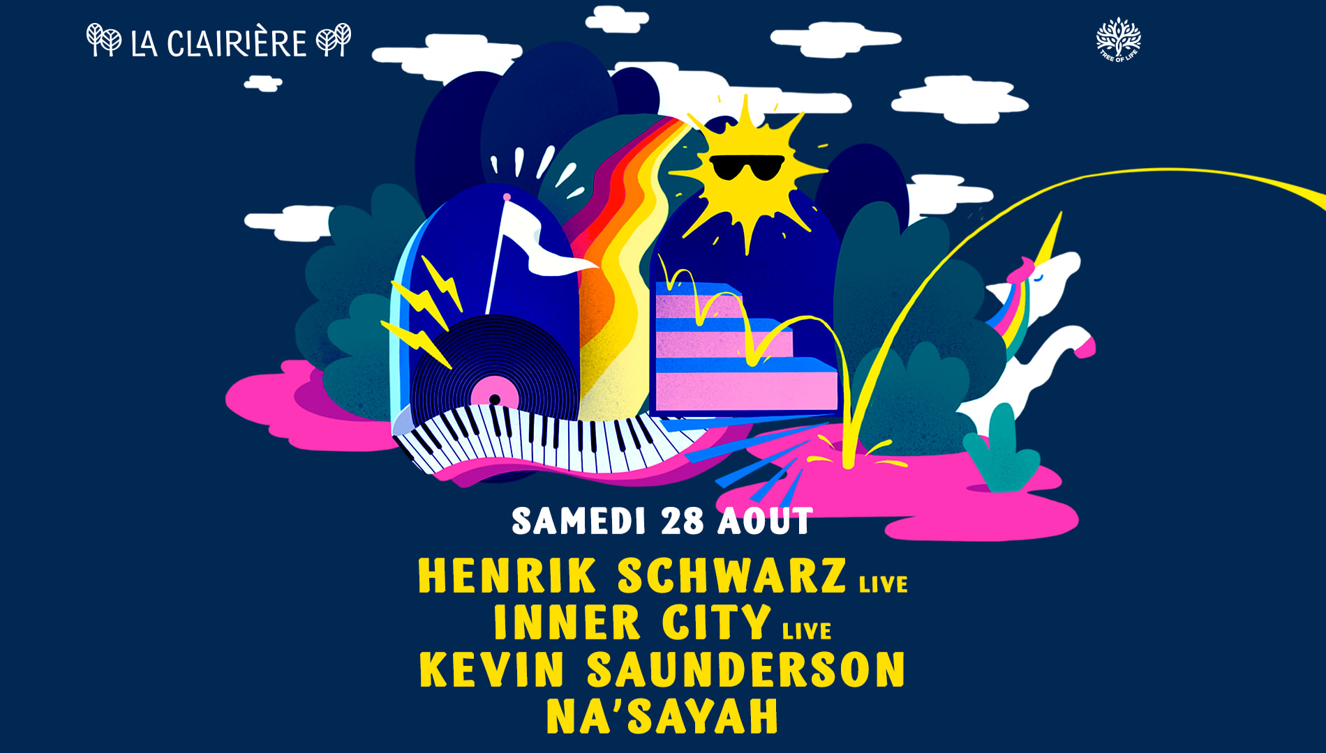La Clairière : Henrik Schwarz Live, Inner City Live, Kevin Saunderson Cover