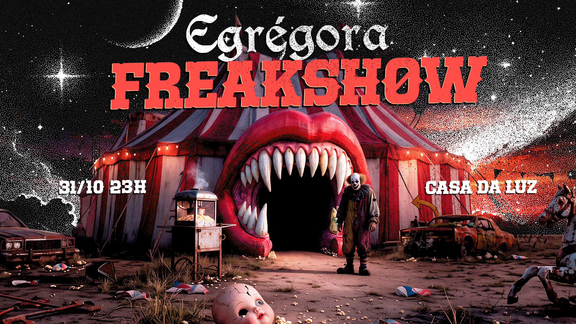 Egrégora: Freakshow 🎪🩸 Cover
