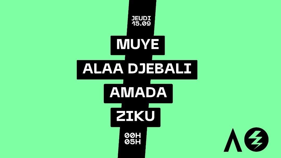 Micro In Paris All Night Long — Muye + Amada + Alaa Djebali +Ziku Cover