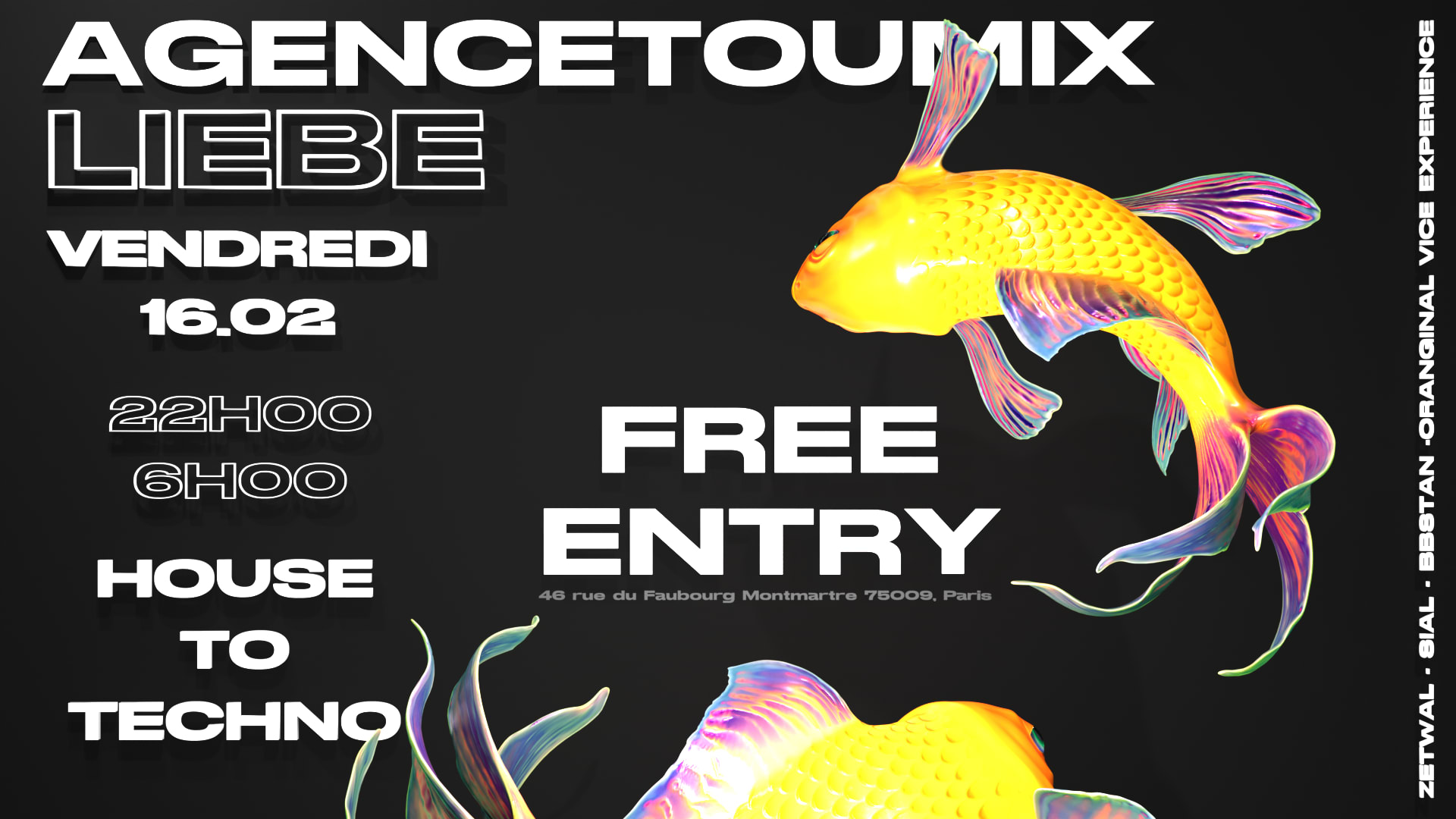 Koi No Yokan: Agencetoumix @ Liebe [House To Techno,Gratuit] Cover