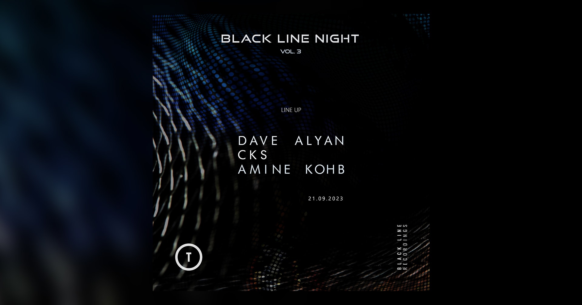 Black Line Night: Dave Alyan, Cks, Amine Kohb Cover