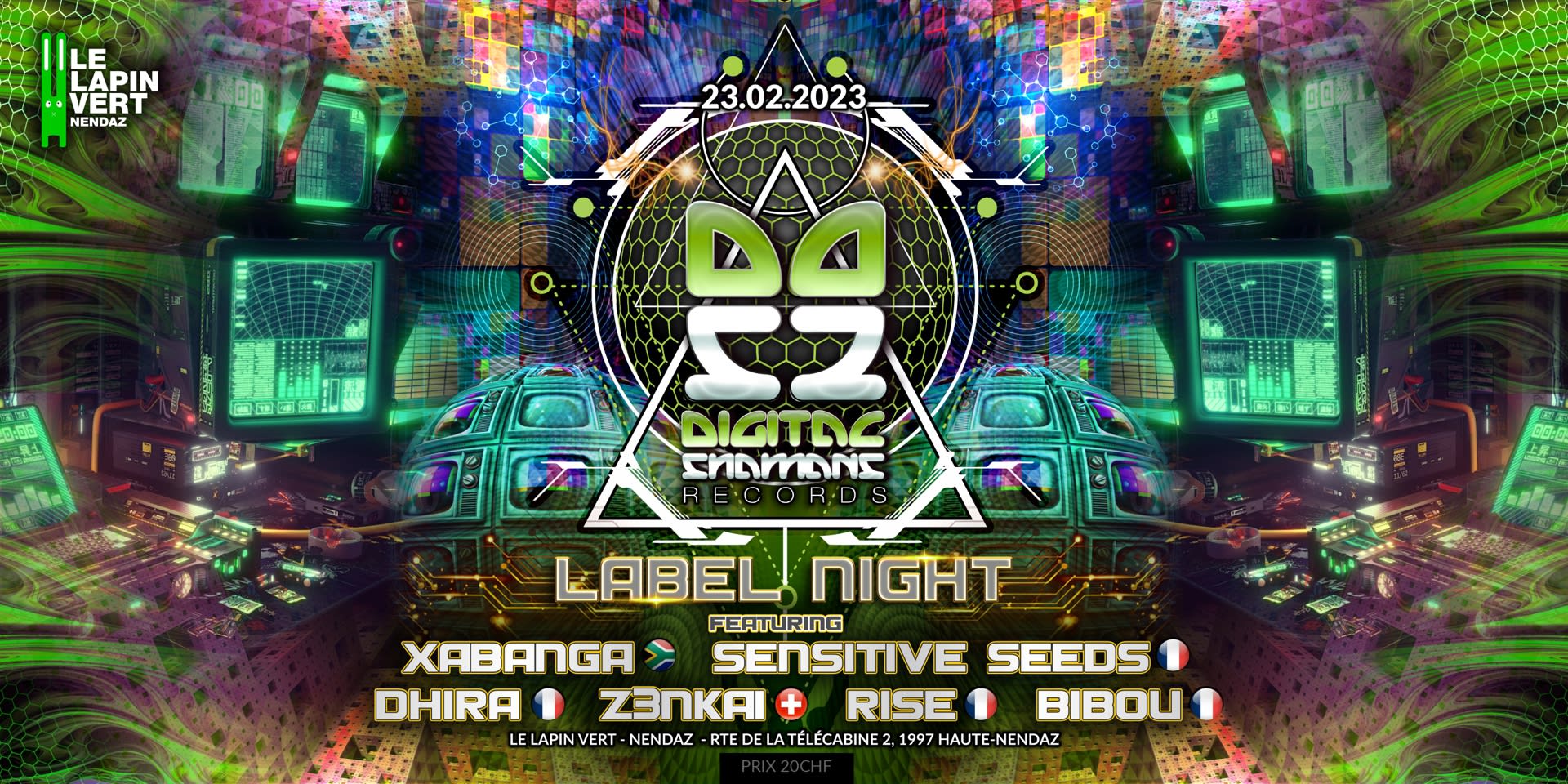 Digital Shamans Records - Label Party Cover