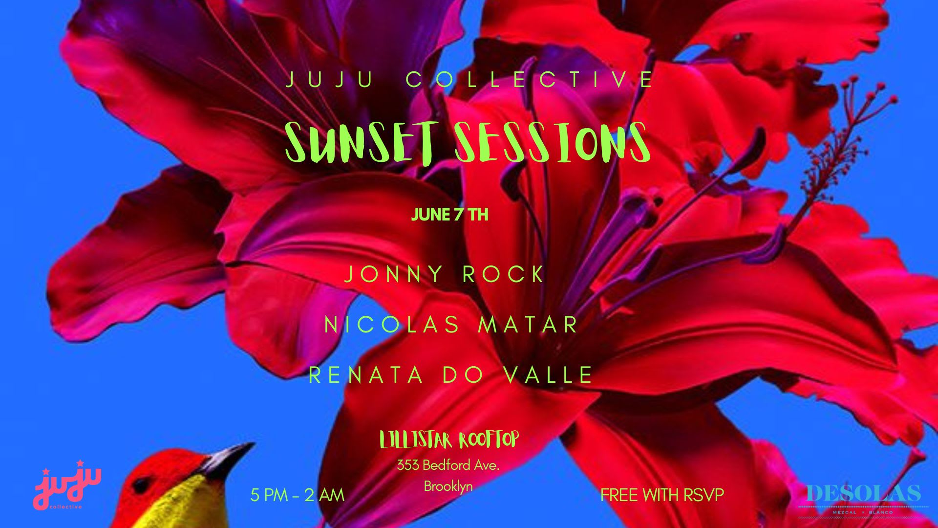 Sunset Sessions! Jonny Rock, Nicolas Matar, Renata Do Valle Cover
