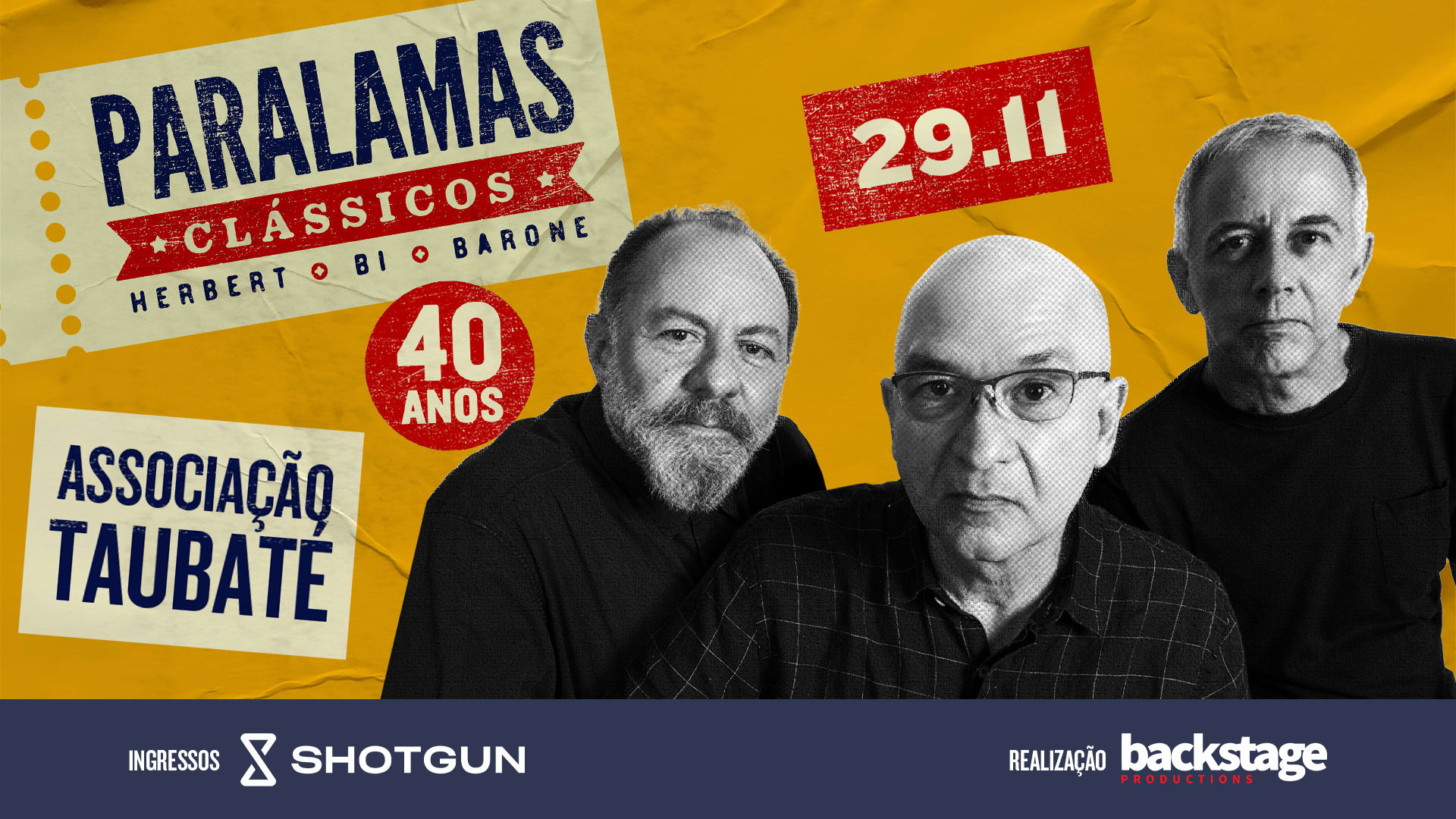 Paralamas Clássicos Taubaté - 29/11/2025 (Cancelado) Cover
