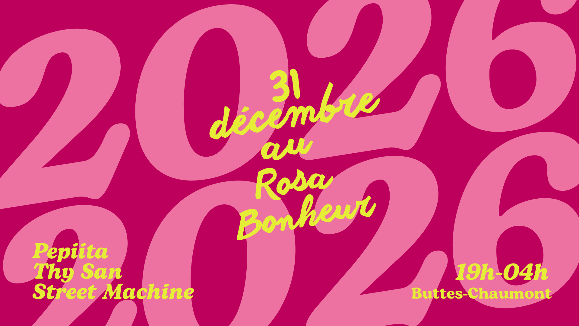 31 Décembre Au Rosa Bonheur · Buttes-Chaumont Cover
