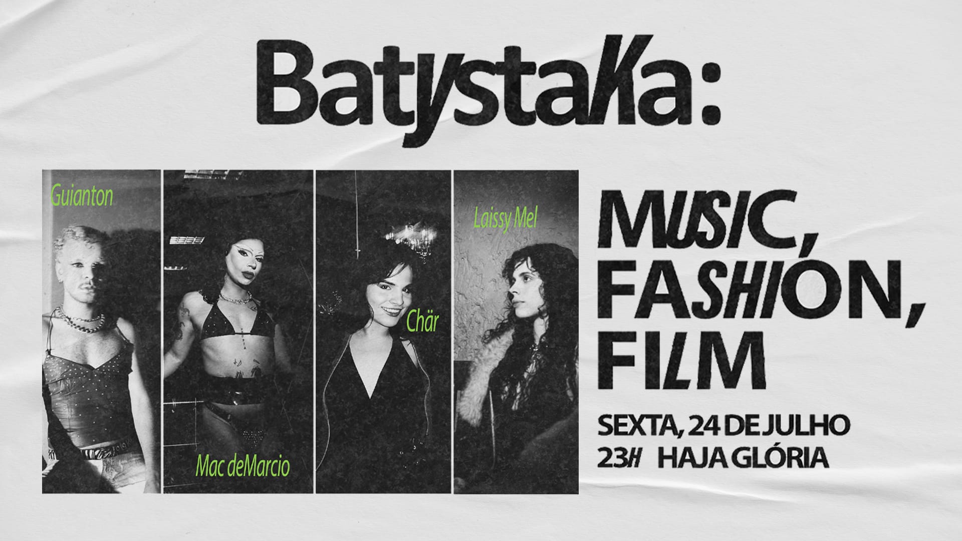 Batystaca: Music, Fashion, Film Cover