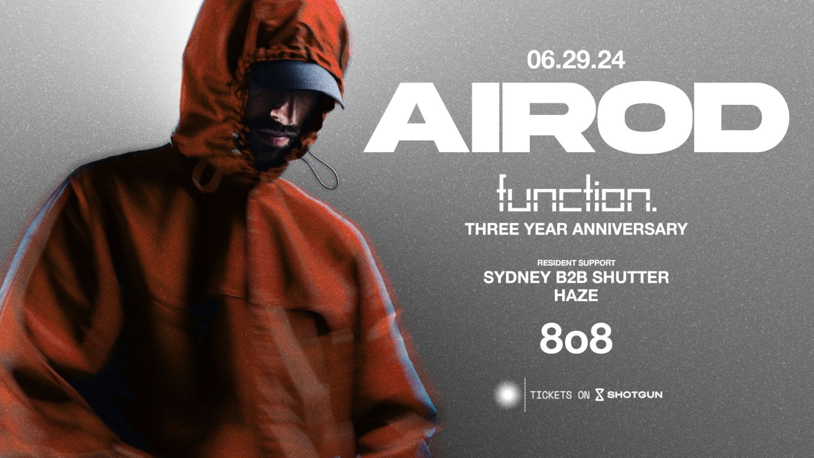 Function 3 Year Anniversary W/ Airod At 8o8 Cover