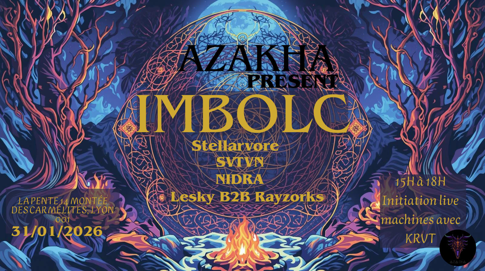 Azakha Présente Imbolc Cover