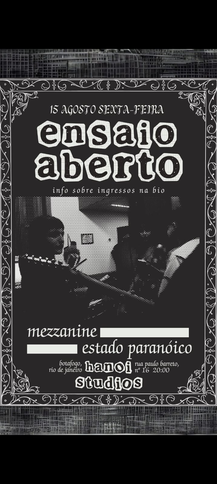 Mezzanine X Estado Paranóico Em Ensaio Aberto Cover