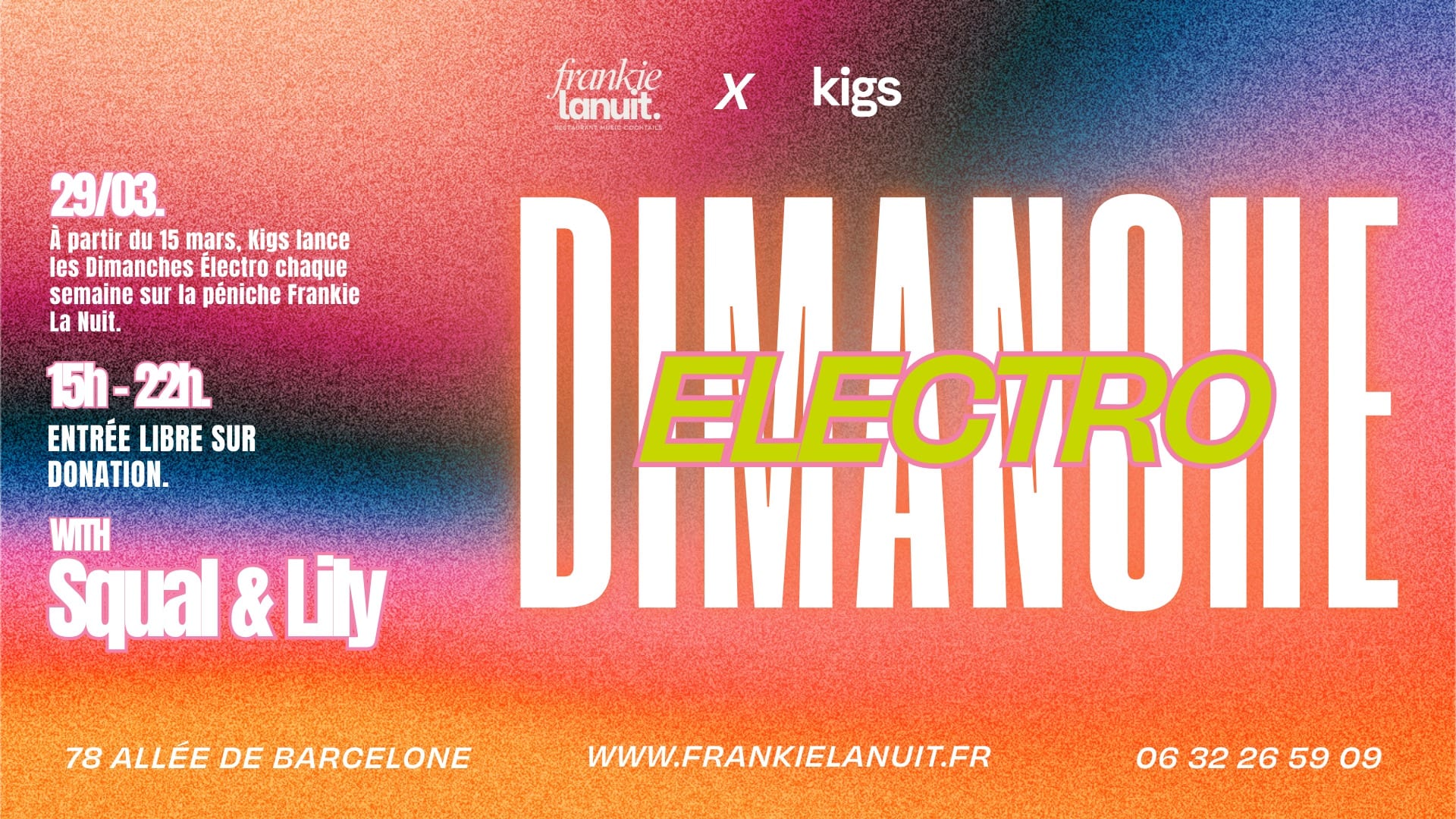 Kigs - Dimanche Electro #3 - Squal & Lily @ Frkn8 Cover