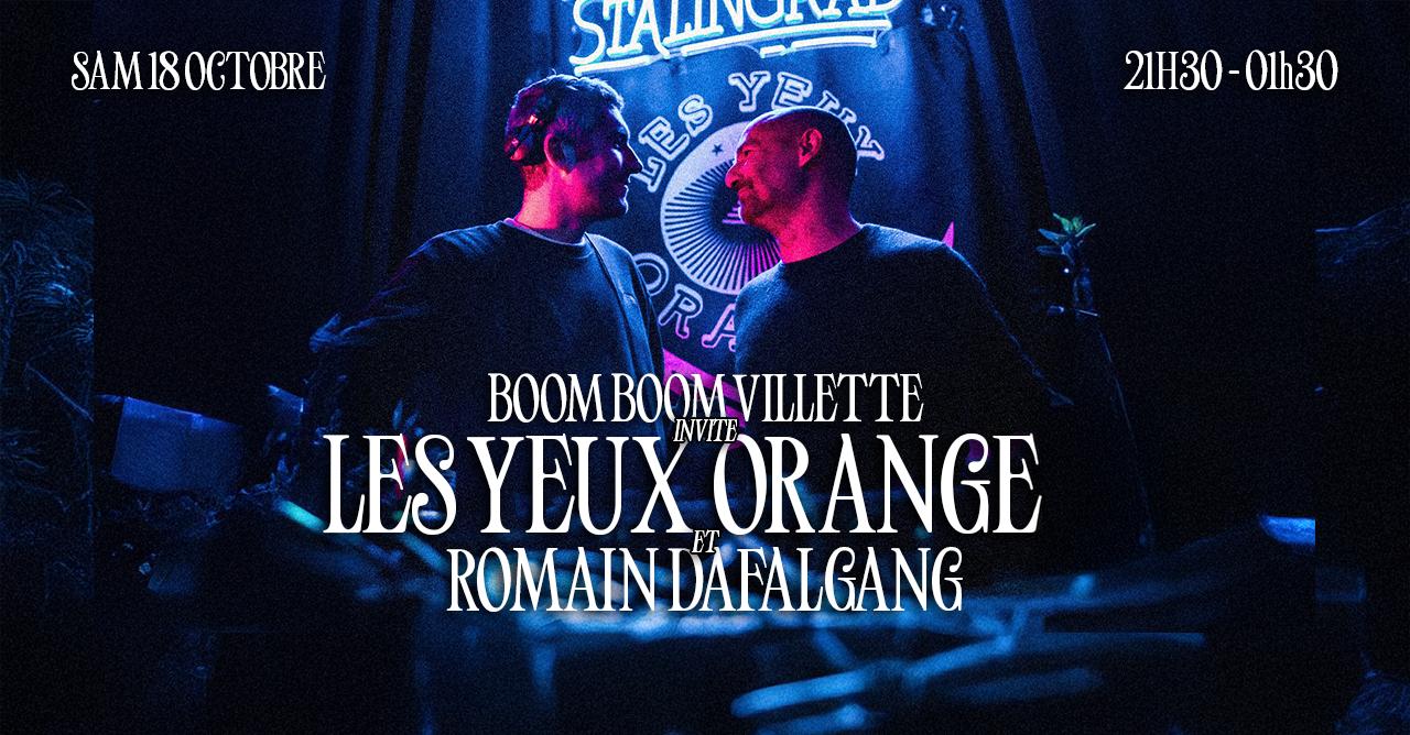 Boom Boom Villette Invite : "Les Yeux Orange" Cover